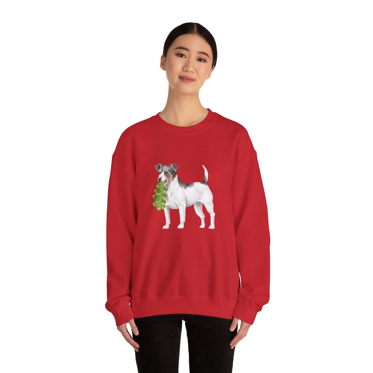 Jack Russell with Brussels RHYMES THYME Sweatshirt