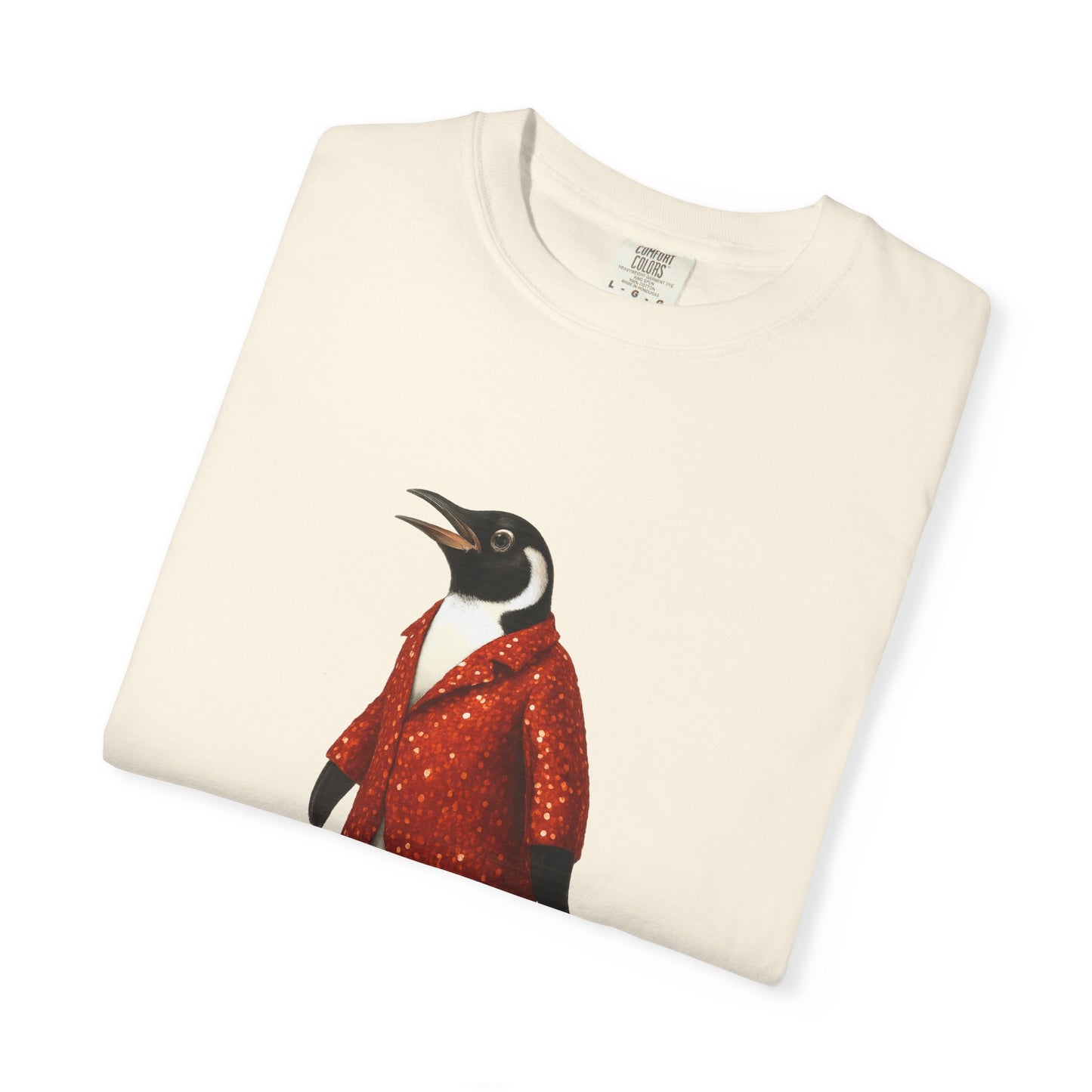 Penguin in Sequins RHYMES THYME CC T-Shirt