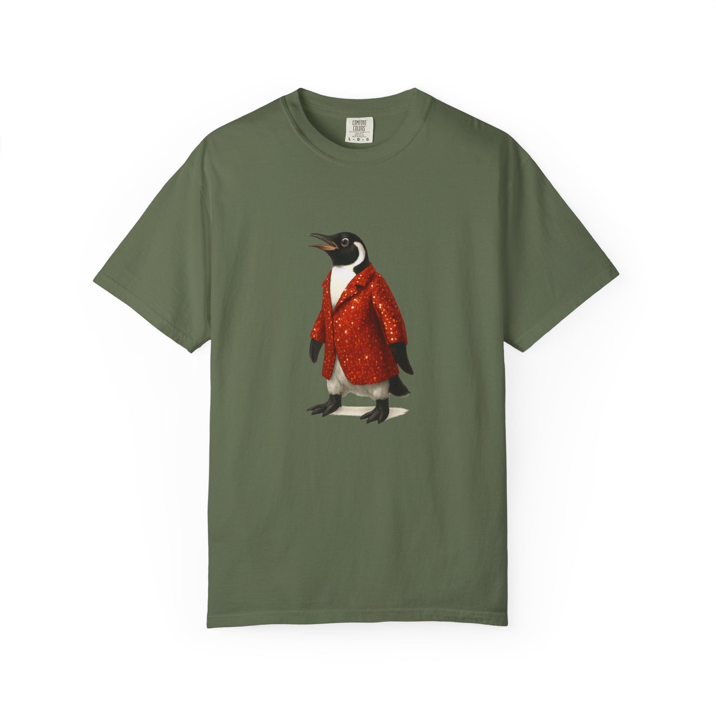 Penguin in Sequins RHYMES THYME CC T-Shirt