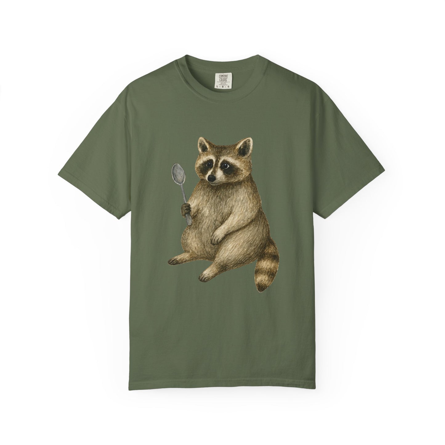 Raccoon with a Spoon RHYMES THYME CC T-Shirt