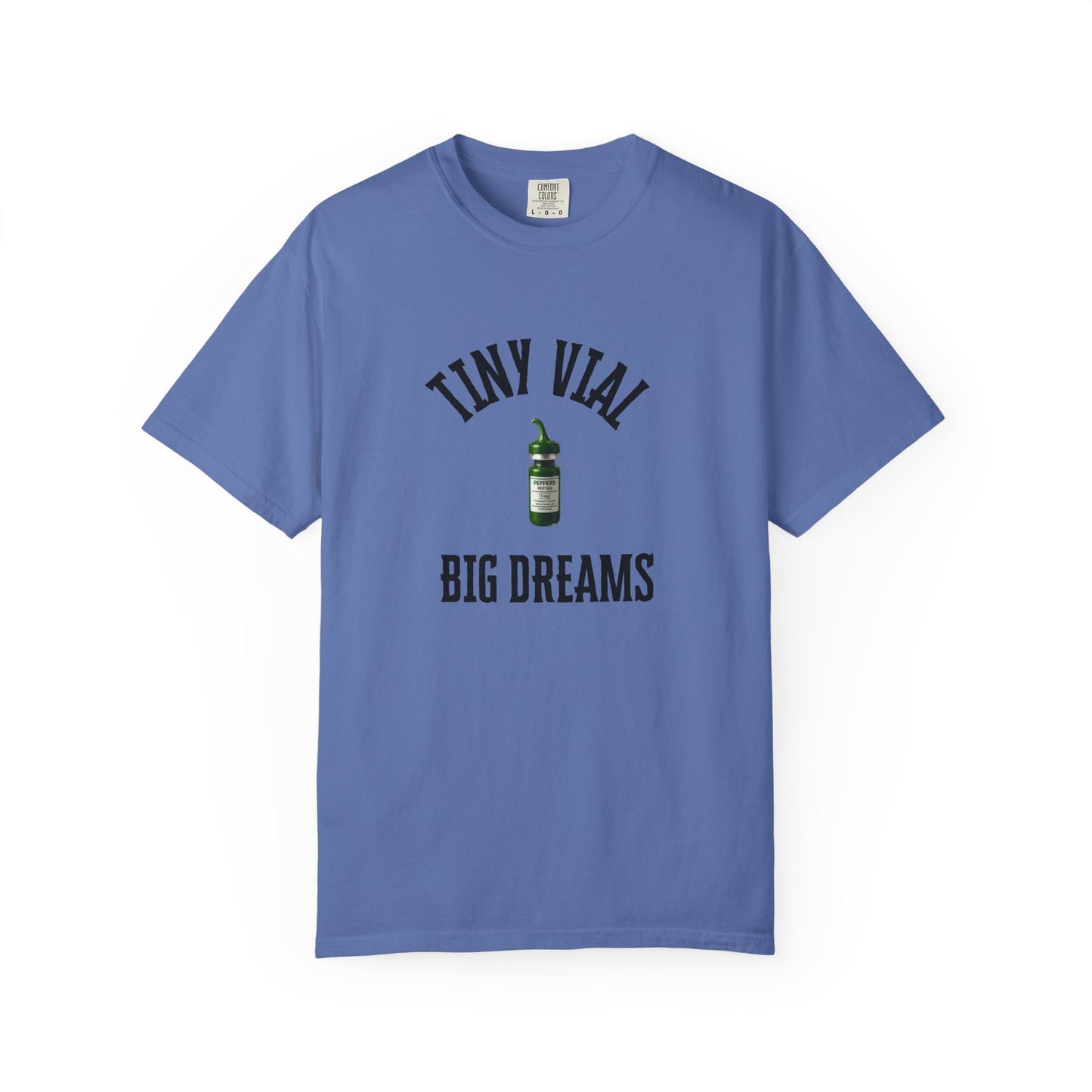 Tiny Vial, Big Dreams Peptides T-shirt