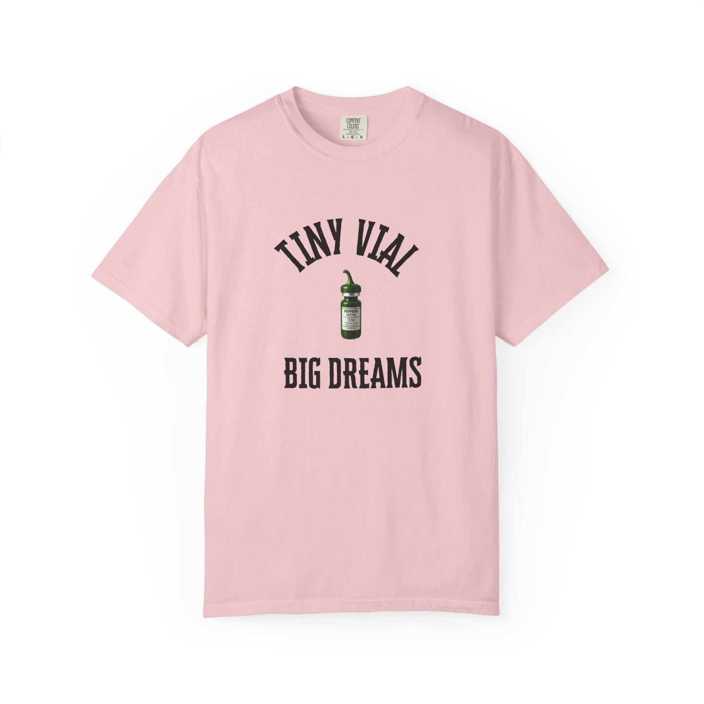 Tiny Vial, Big Dreams Peptides T-shirt