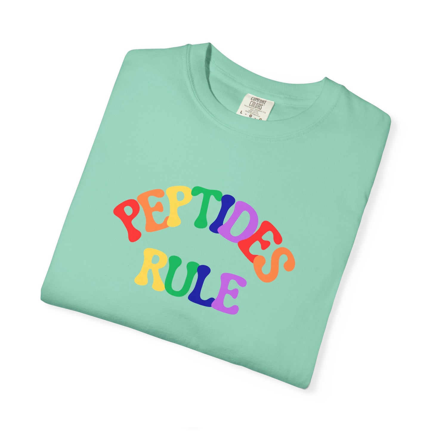Peptides Rule T-Shirt — Colorful Retro T-Shirt