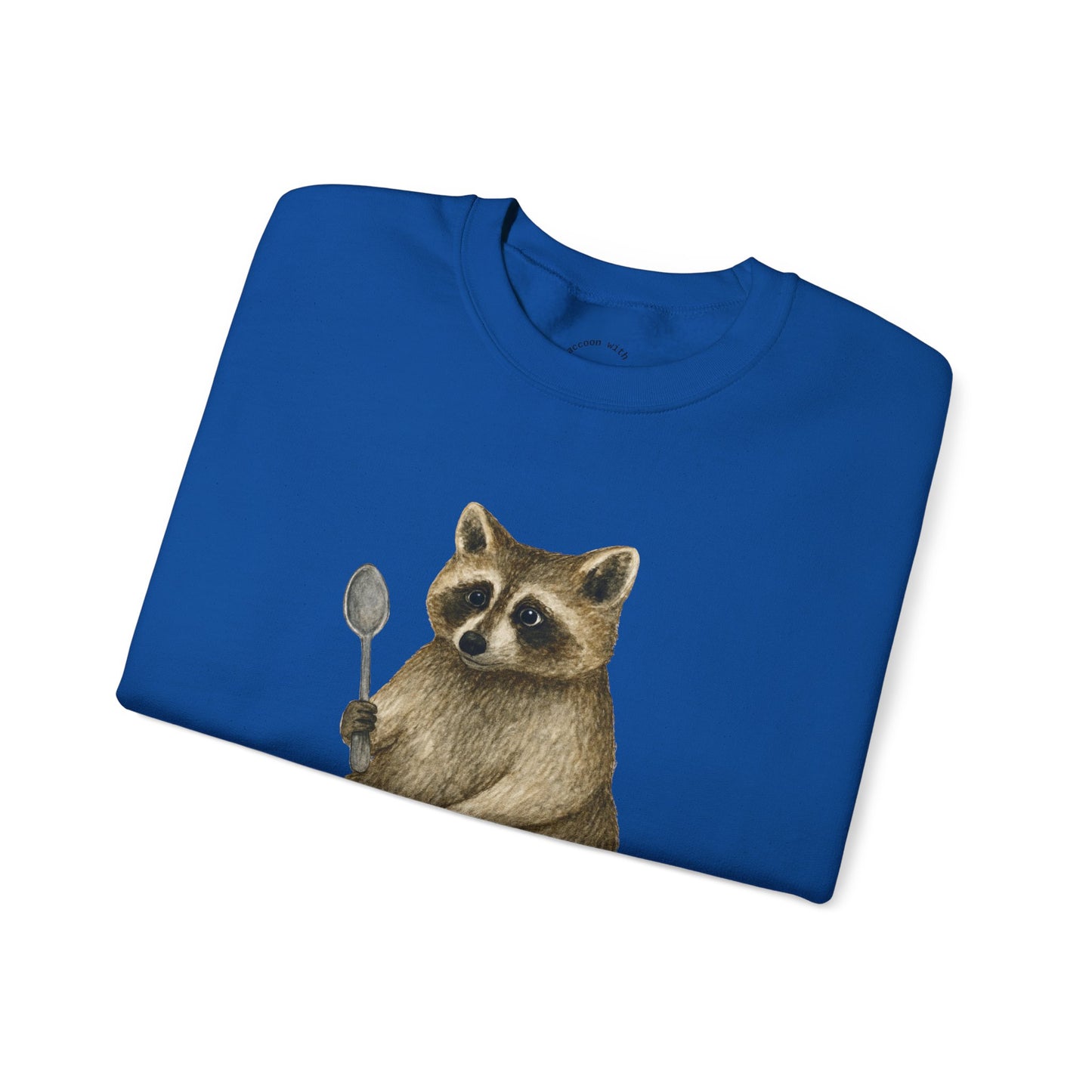 Raccoon with a Spoon RHYMES THYME Sweatshirt