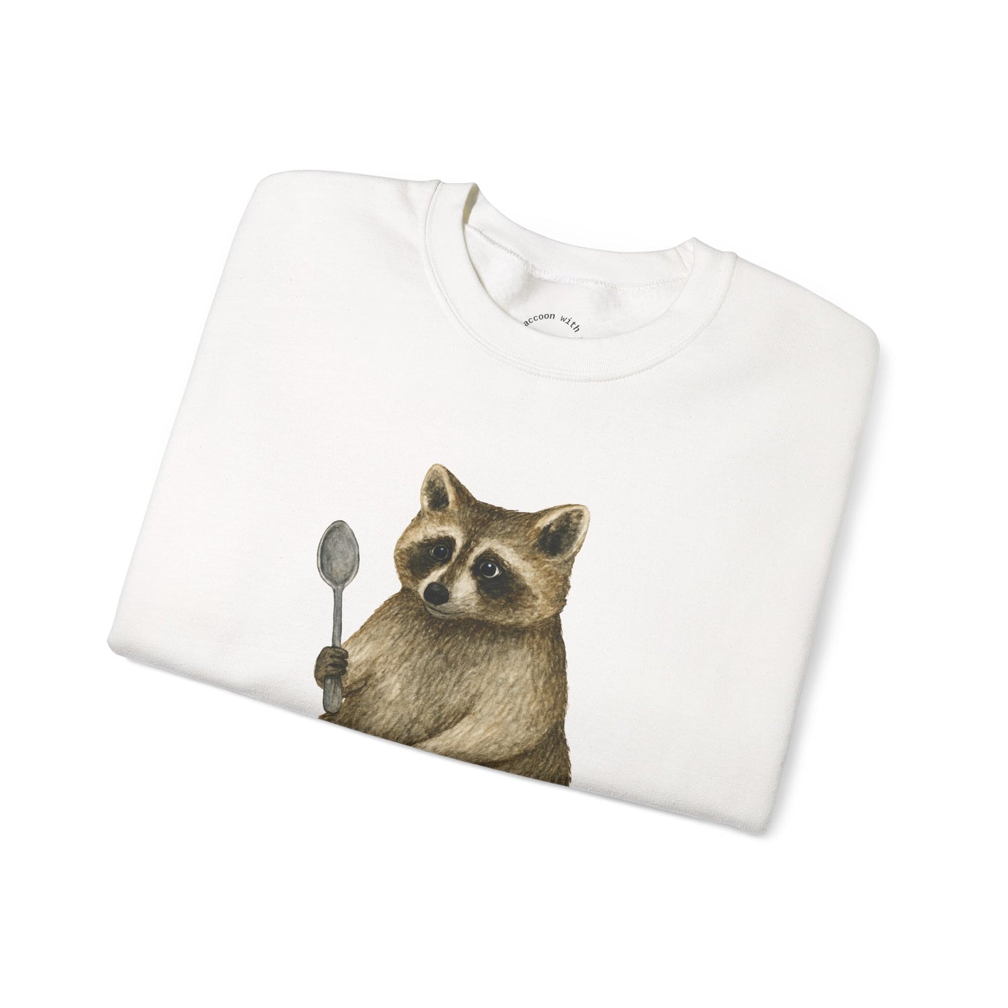 Raccoon with a Spoon RHYMES THYME Sweatshirt