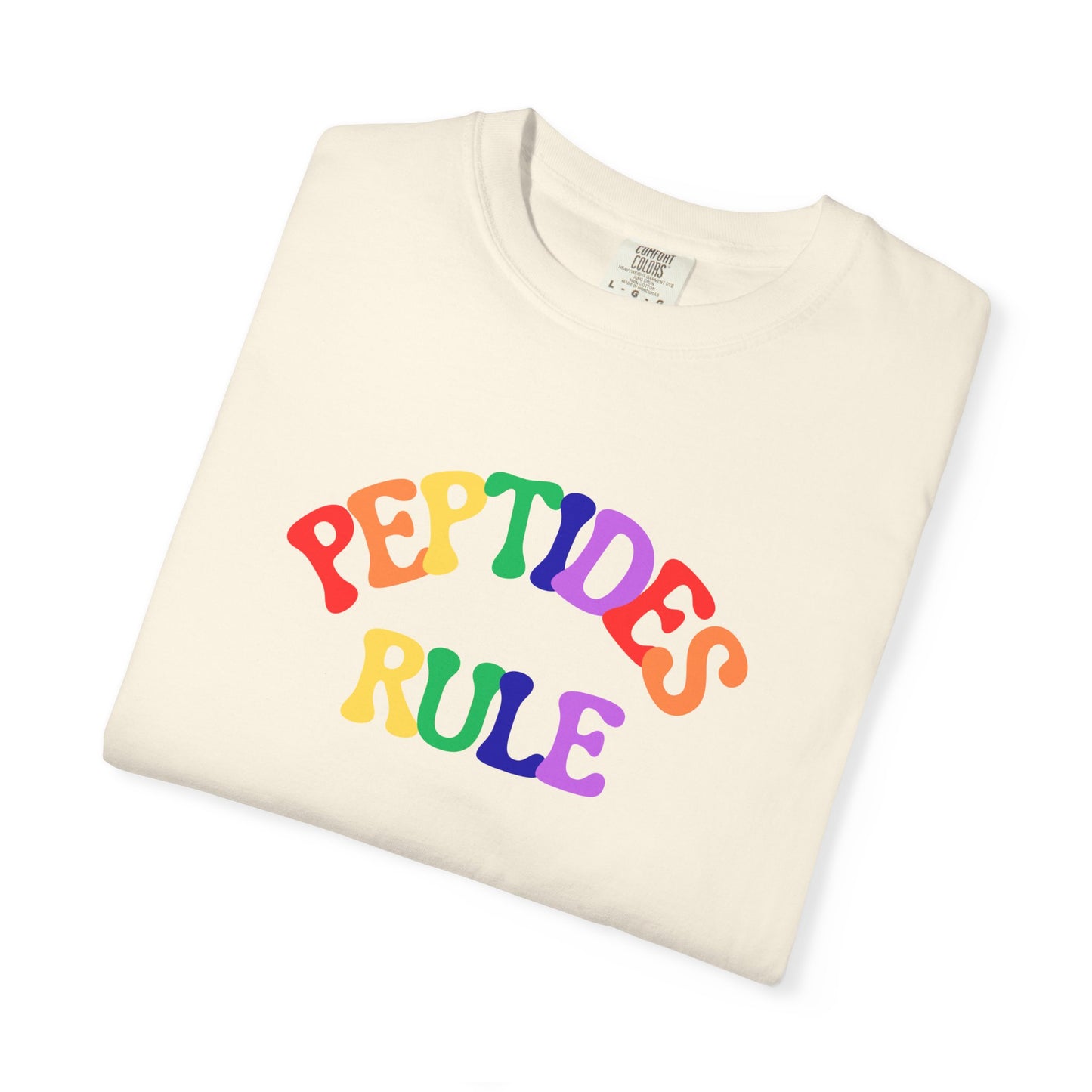 Peptides Rule T-Shirt — Colorful Retro T-Shirt