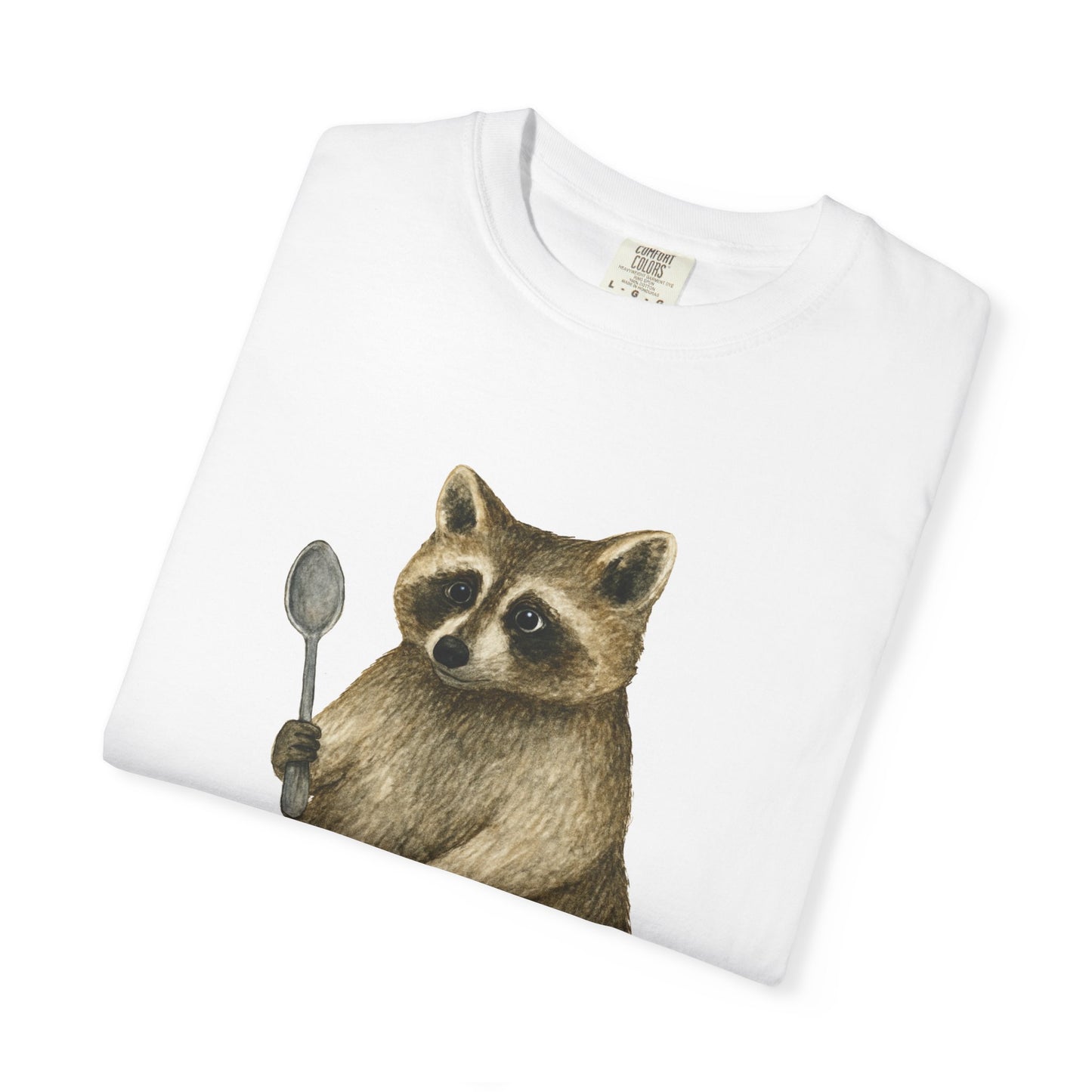 Raccoon with a Spoon RHYMES THYME CC T-Shirt