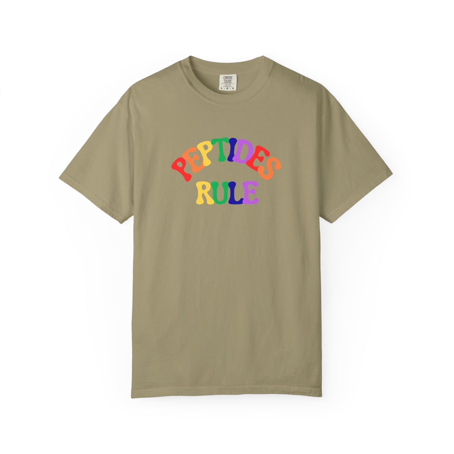 Peptides Rule T-Shirt — Colorful Retro T-Shirt