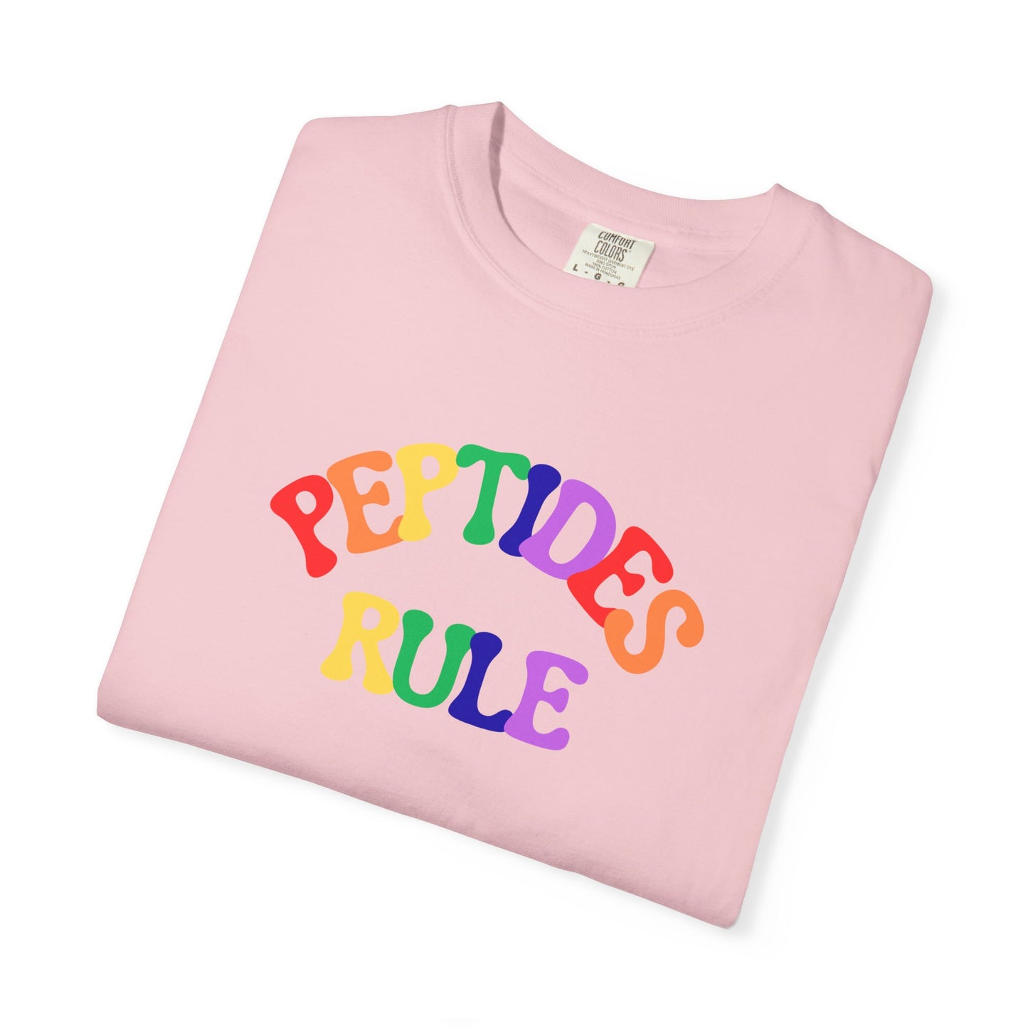 Peptides Rule T-Shirt — Colorful Retro T-Shirt