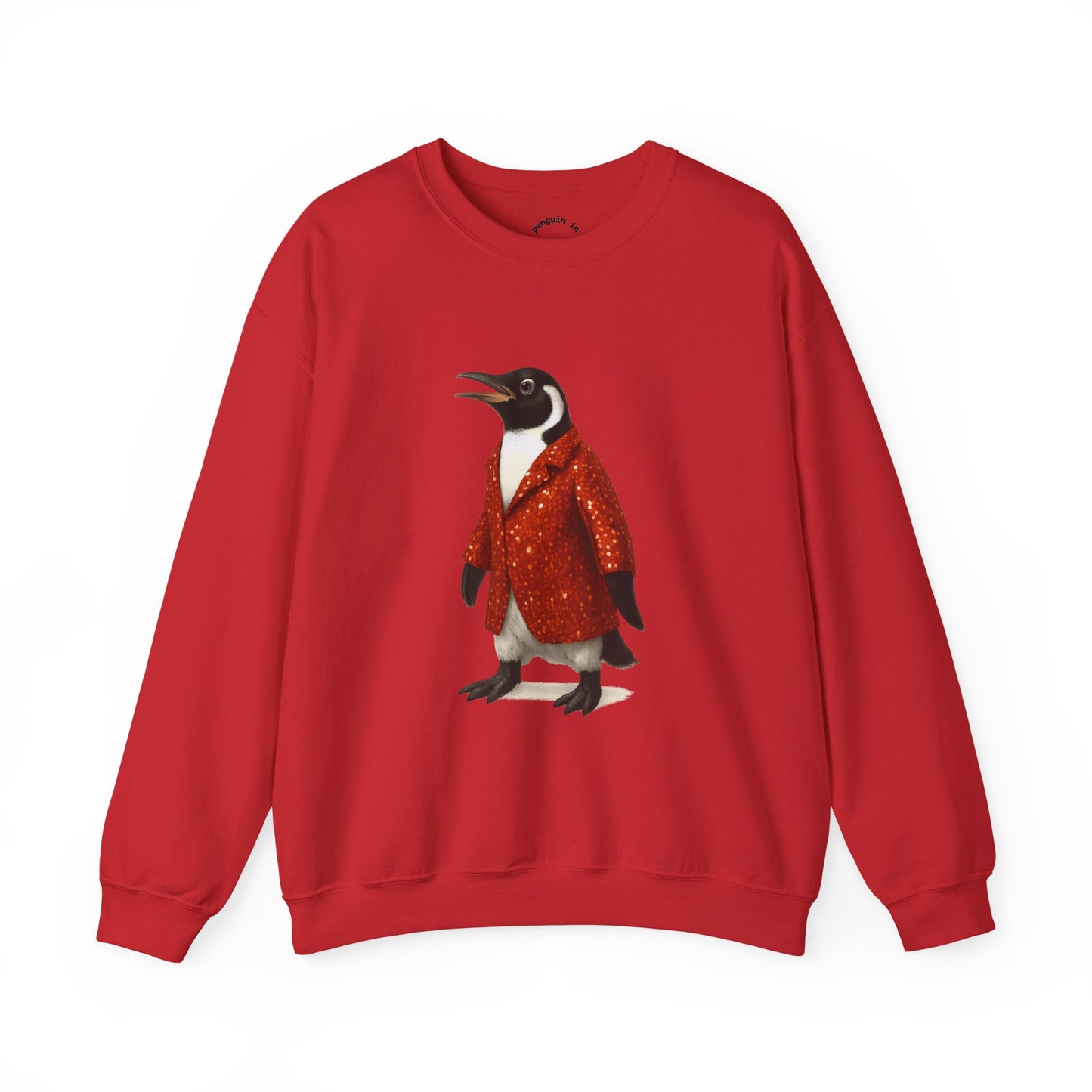Penguin in Sequins RHYMES THYME Sweatshirt