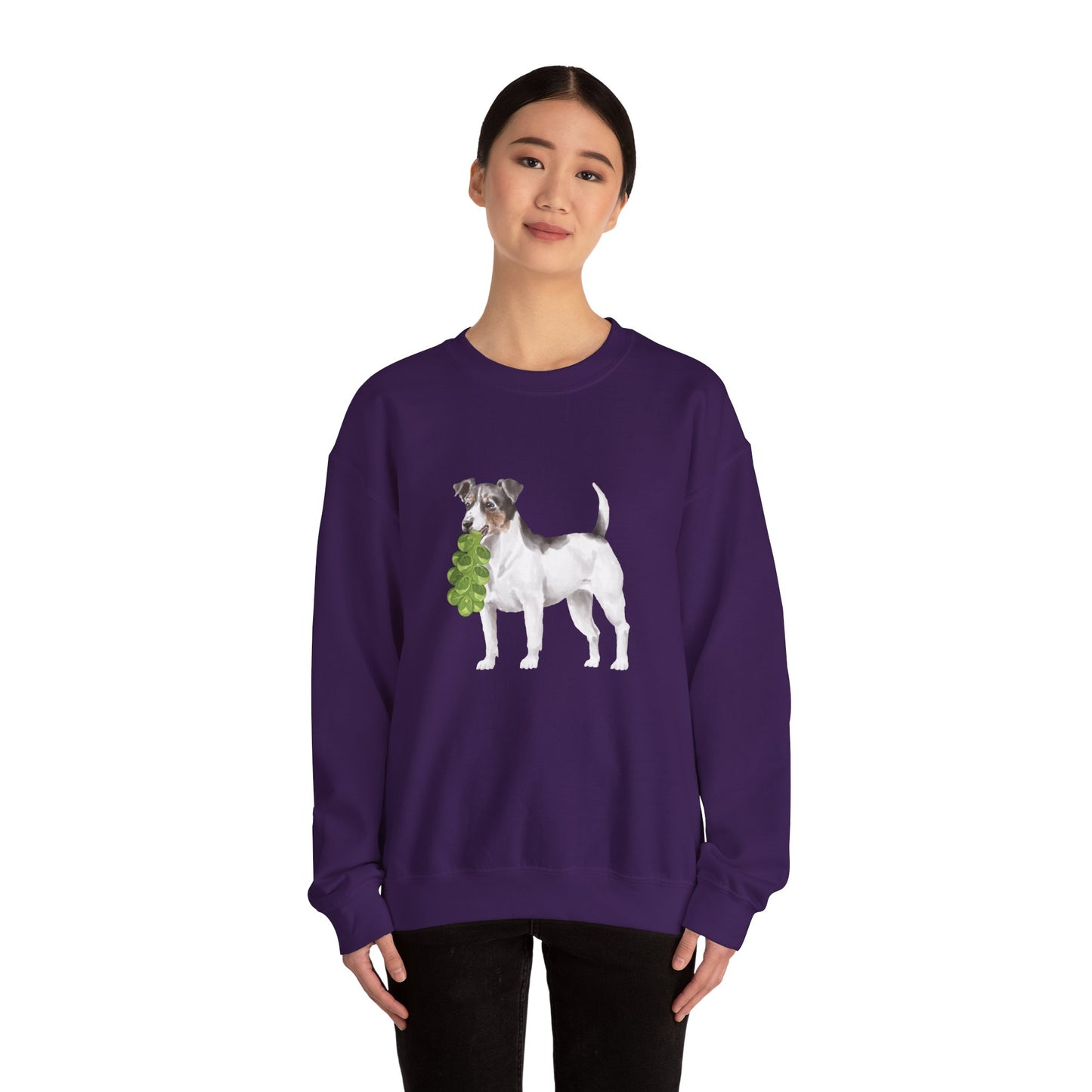 Jack Russell with Brussels RHYMES THYME Sweatshirt