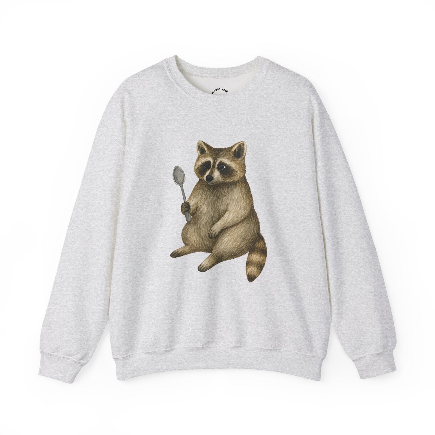 Raccoon with a Spoon RHYMES THYME Sweatshirt