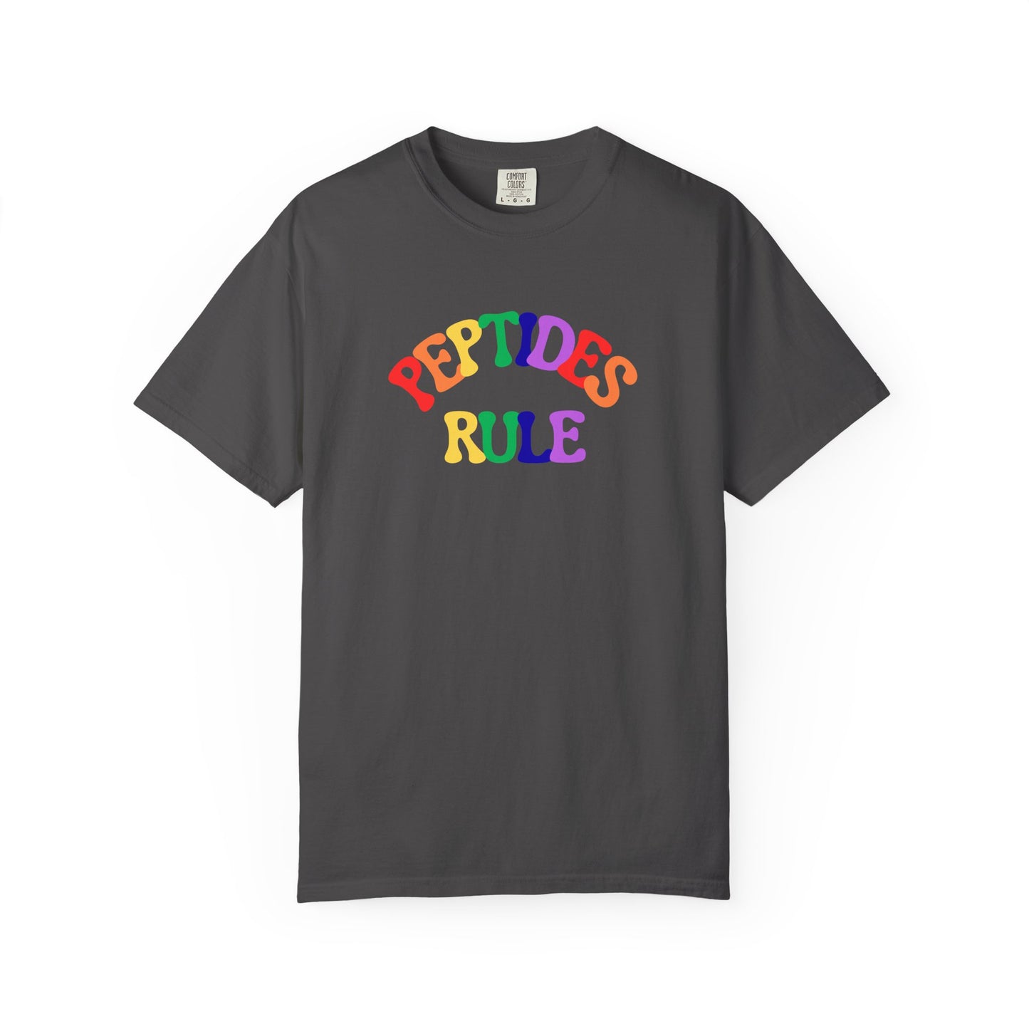 Peptides Rule T-Shirt — Colorful Retro T-Shirt