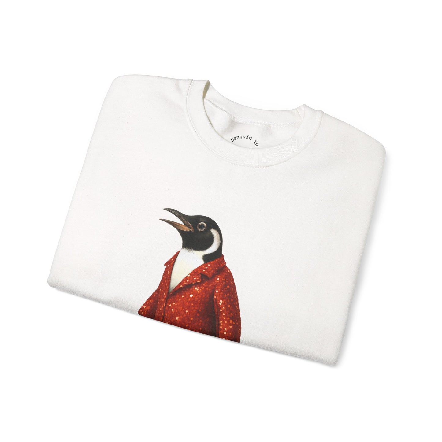 Penguin in Sequins RHYMES THYME Sweatshirt