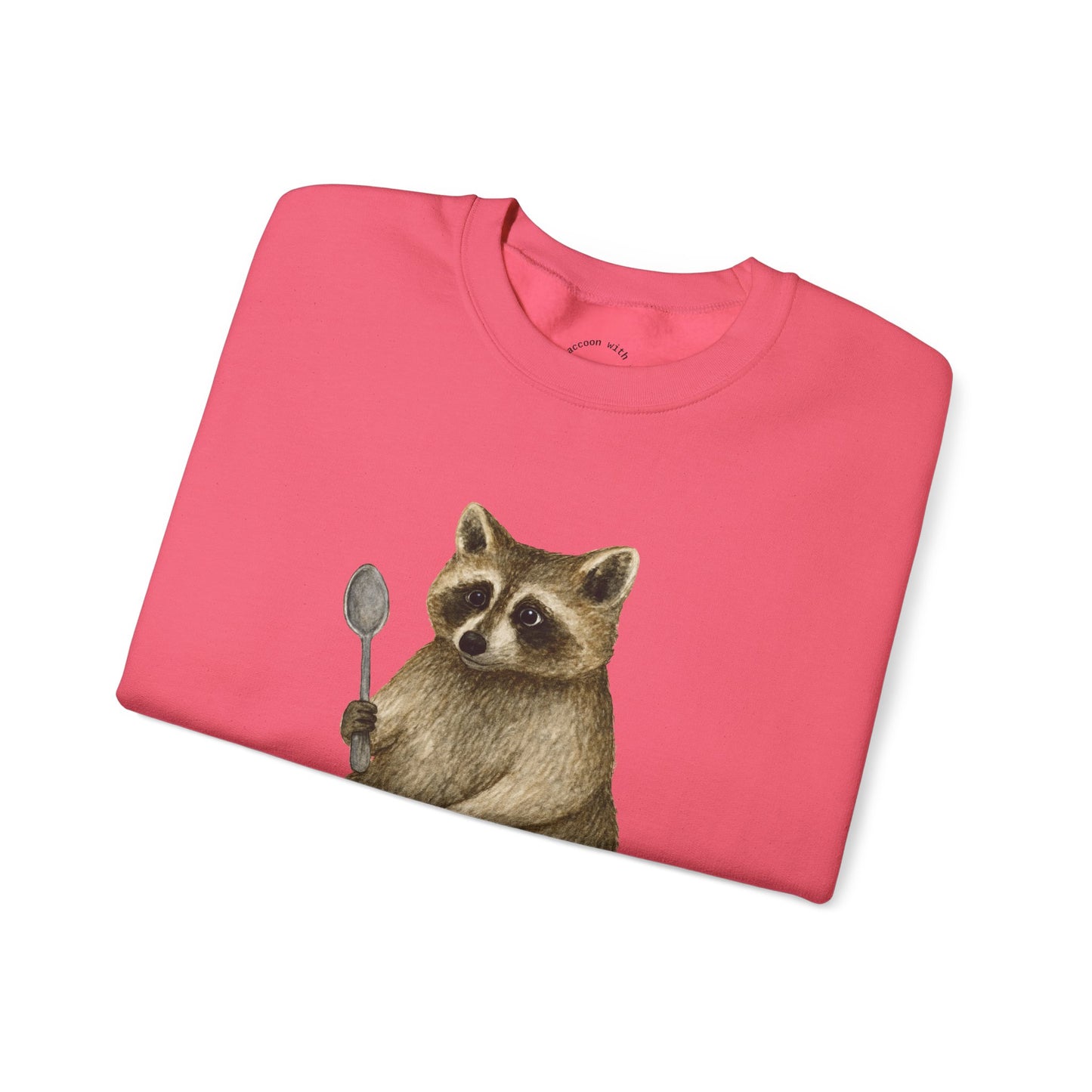 Raccoon with a Spoon RHYMES THYME Sweatshirt