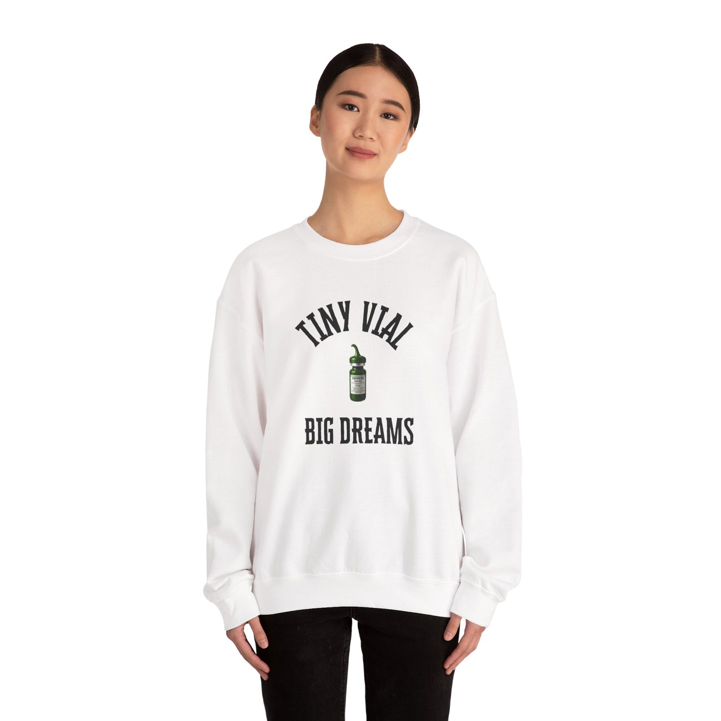 Tiny Vial, Big Dreams Crewneck Sweatshirt
