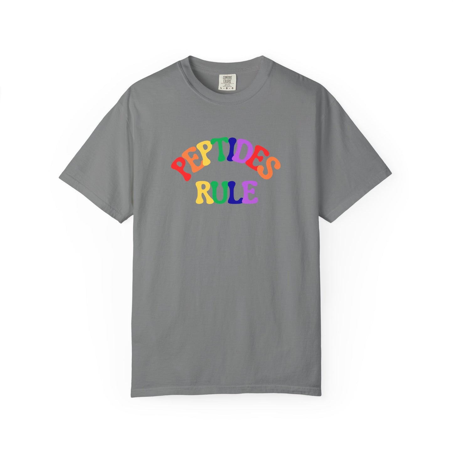Peptides Rule T-Shirt — Colorful Retro T-Shirt