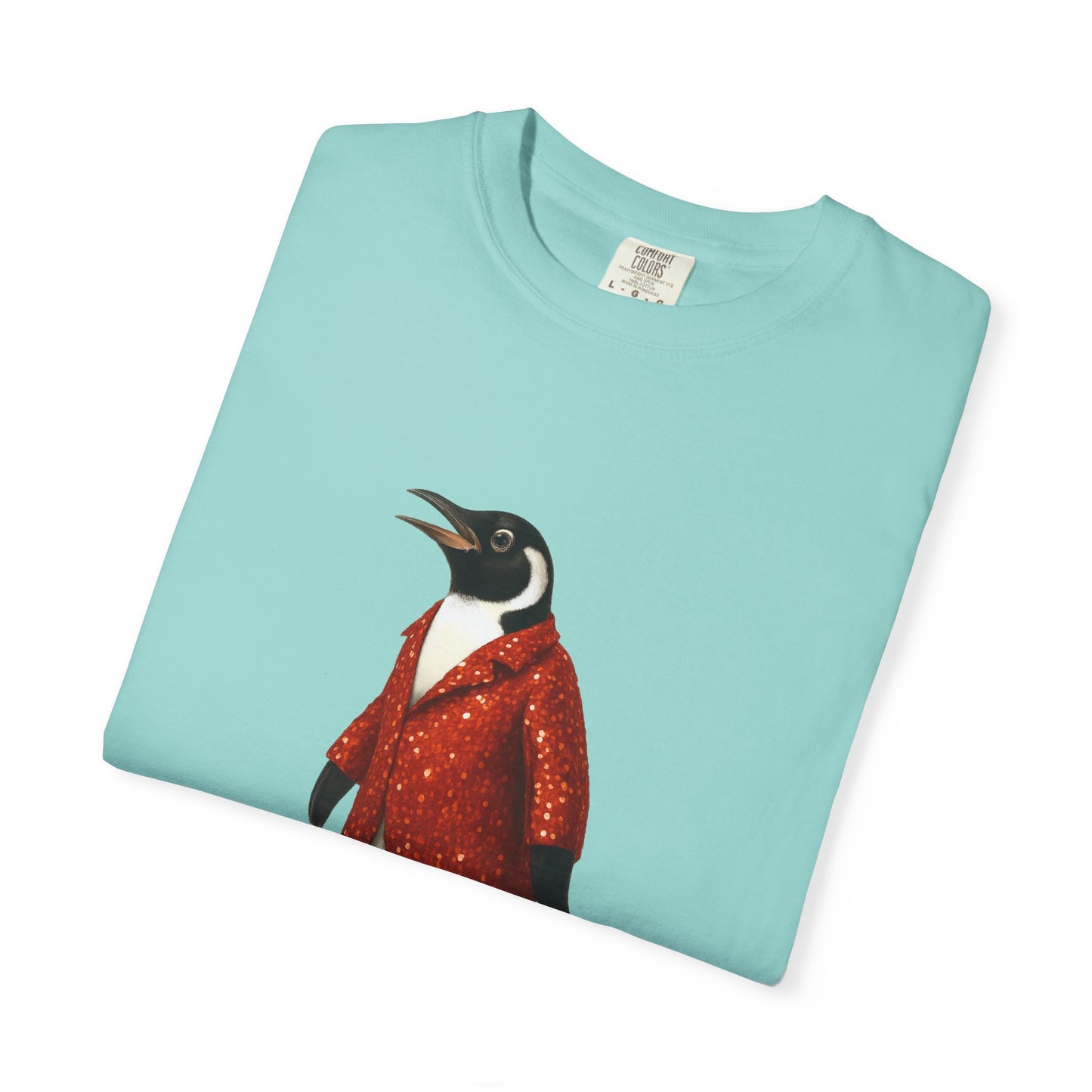 Penguin in Sequins RHYMES THYME CC T-Shirt