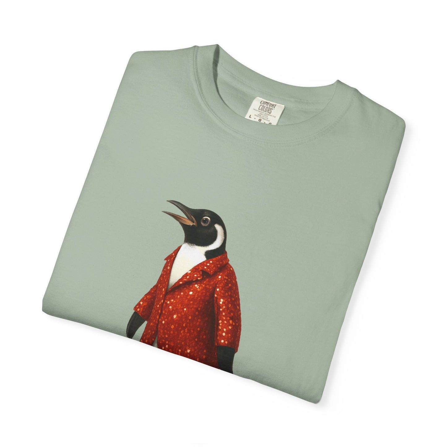Penguin in Sequins RHYMES THYME CC T-Shirt