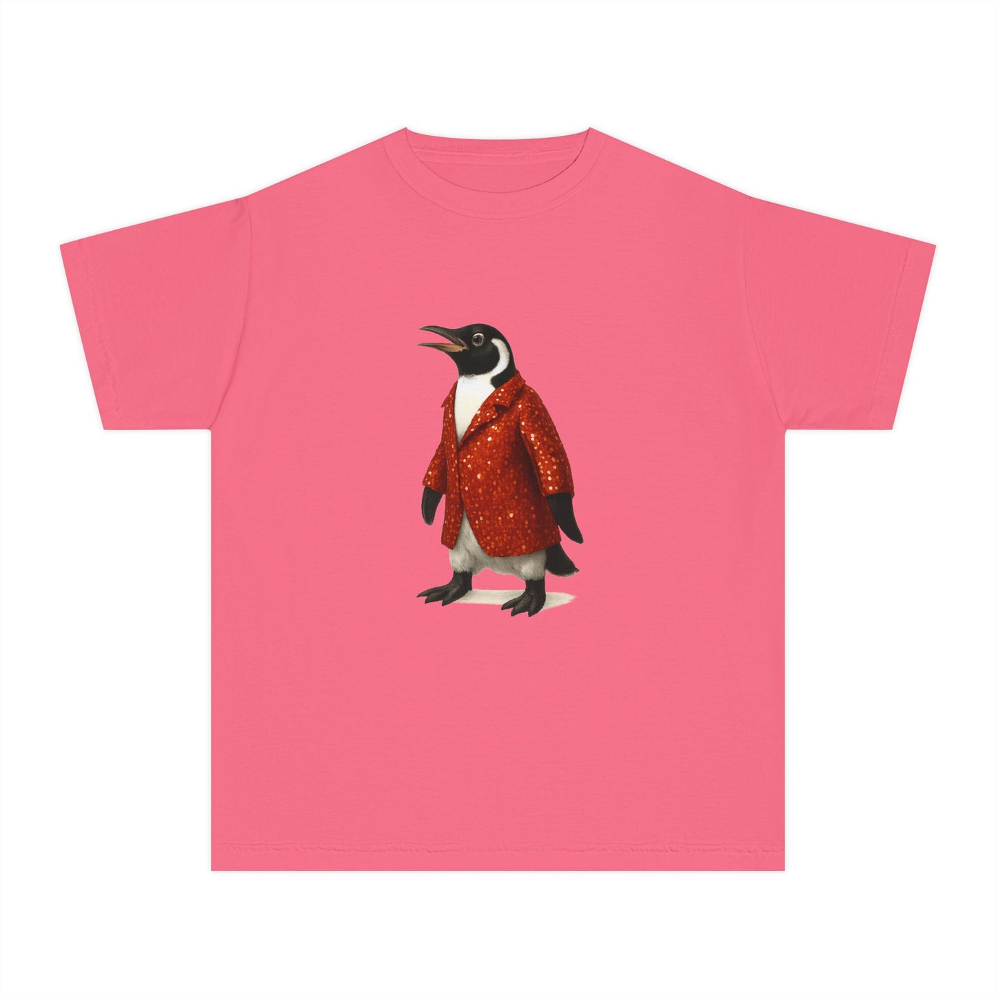 Penguin in Sequins RHYMES THYME CC Youth T-Shirt