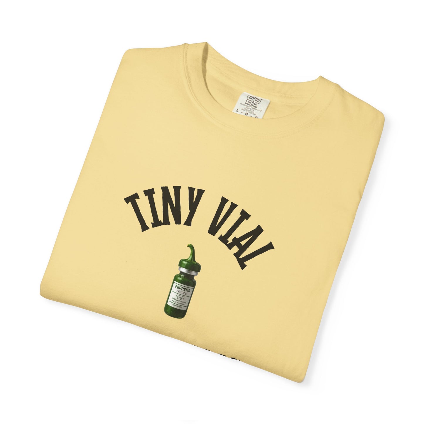Tiny Vial, Big Dreams Peptides T-shirt