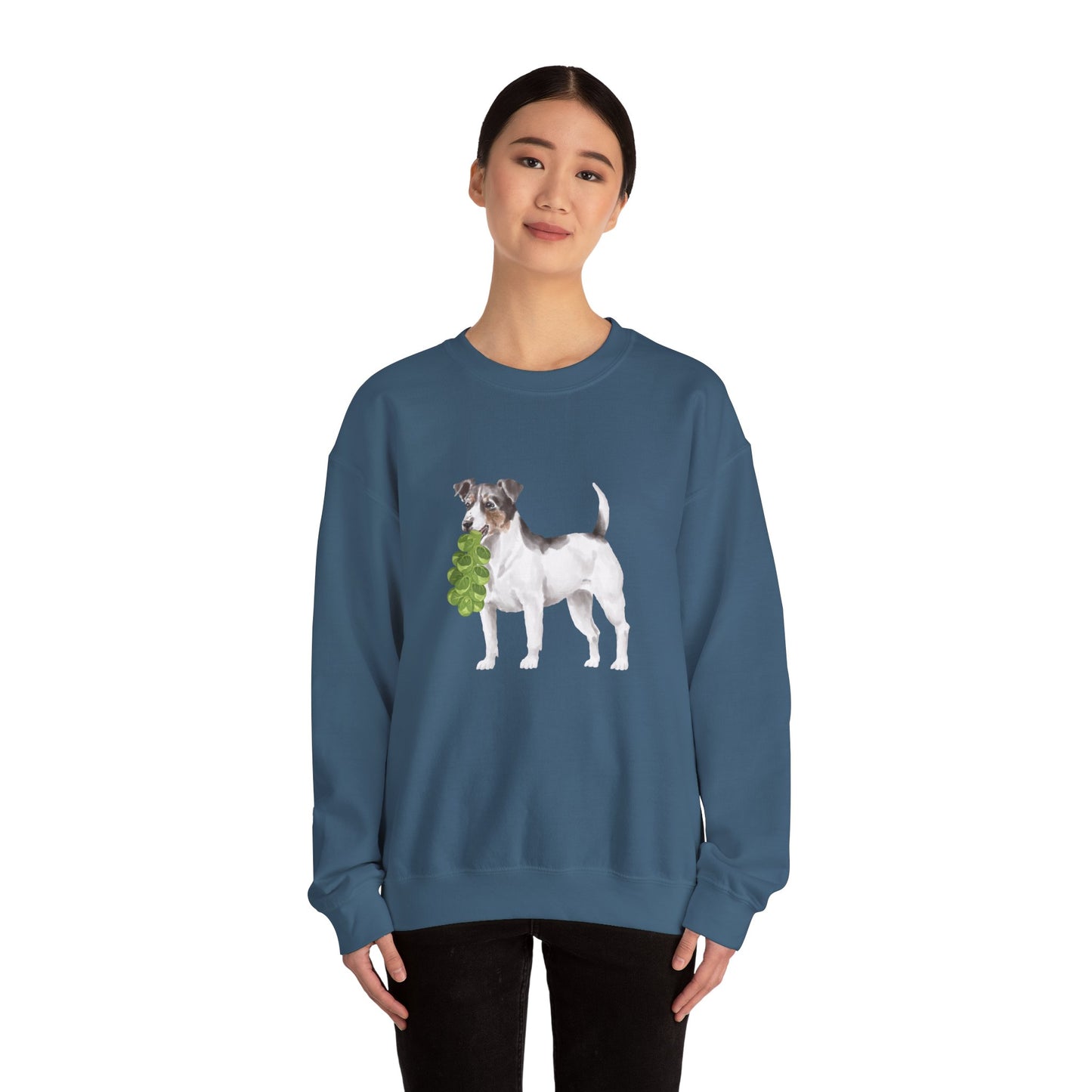 Jack Russell with Brussels RHYMES THYME Sweatshirt