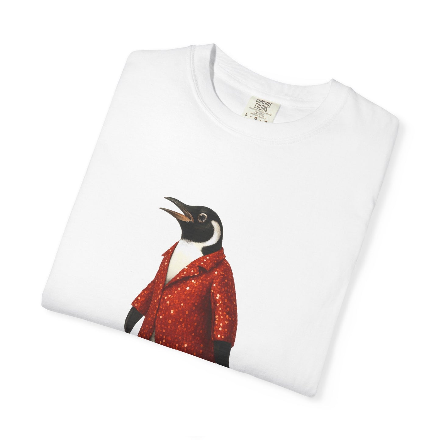 Penguin in Sequins RHYMES THYME CC T-Shirt