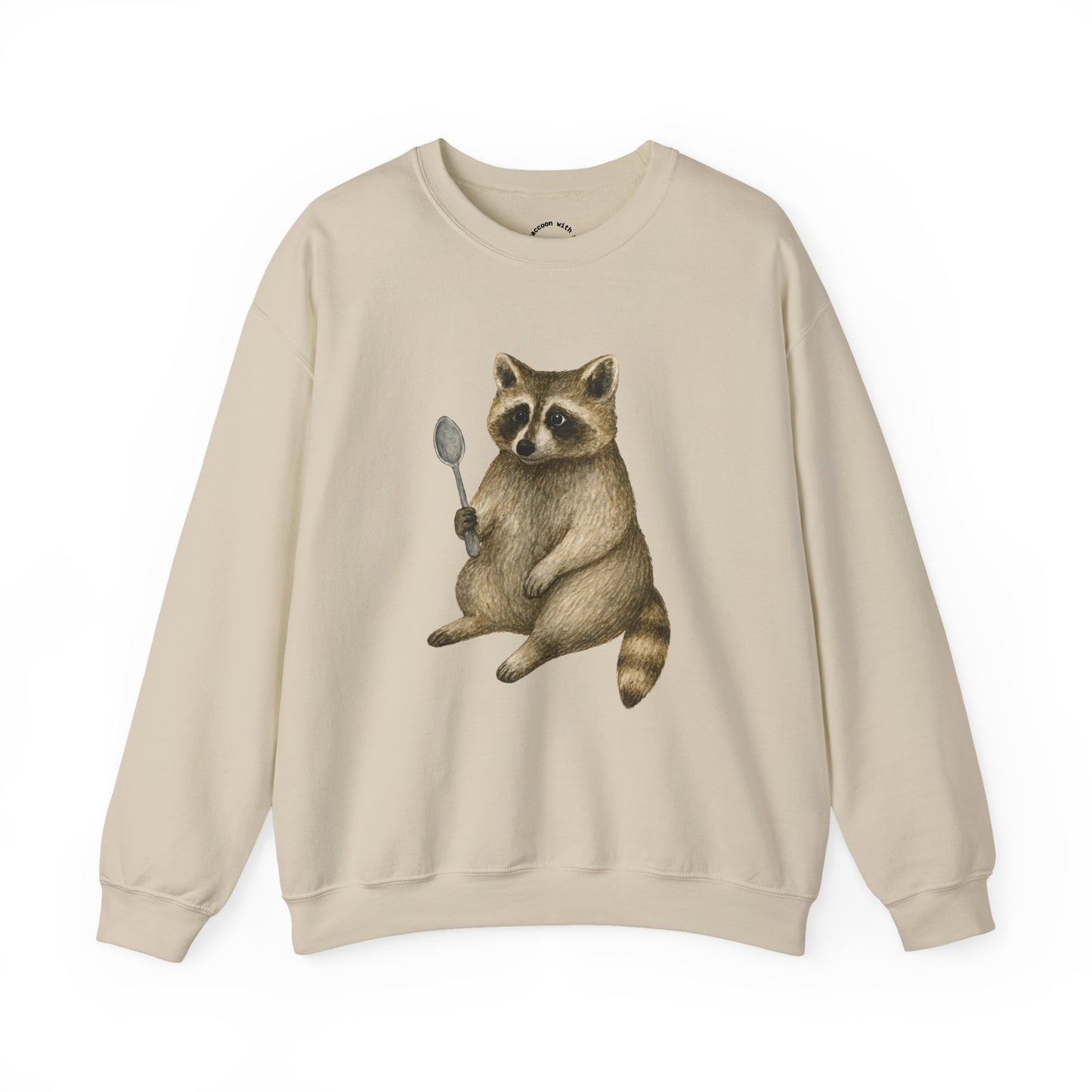 Raccoon with a Spoon RHYMES THYME Sweatshirt