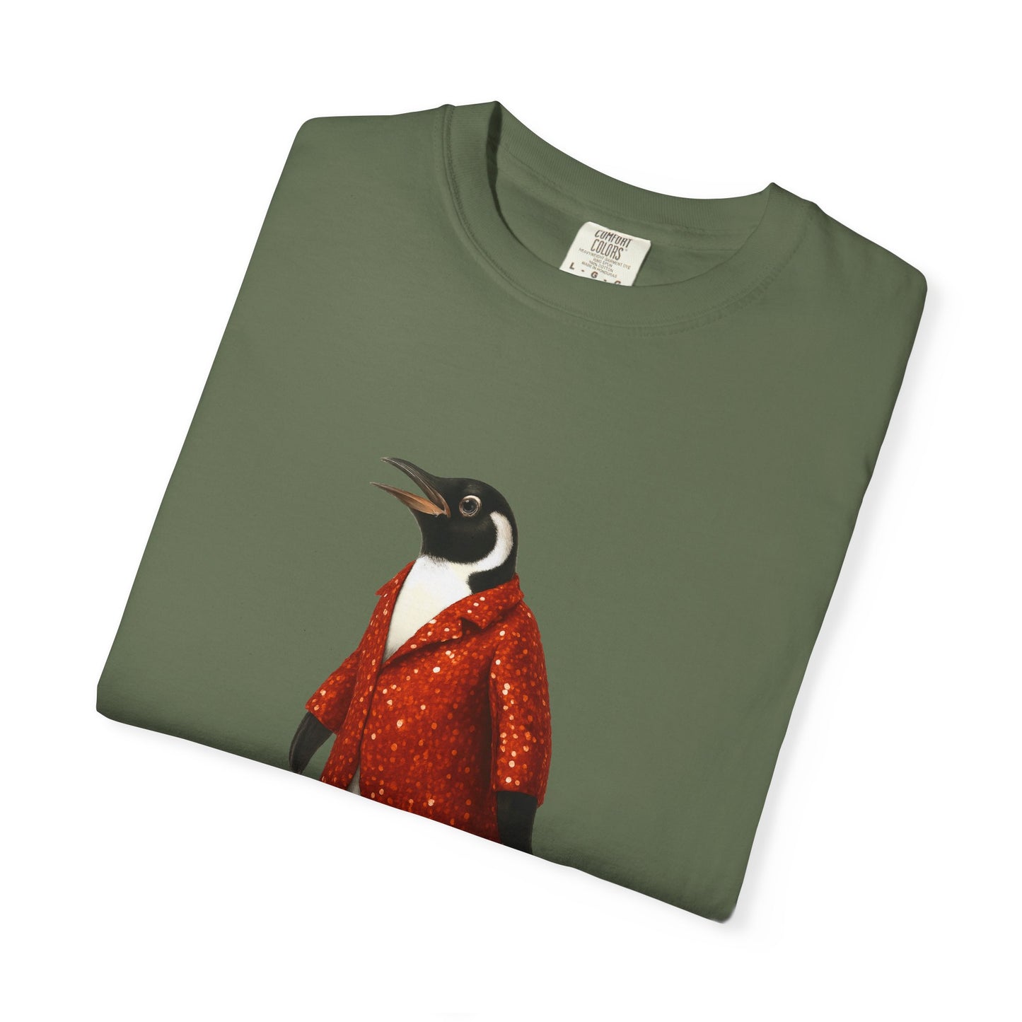Penguin in Sequins RHYMES THYME CC T-Shirt