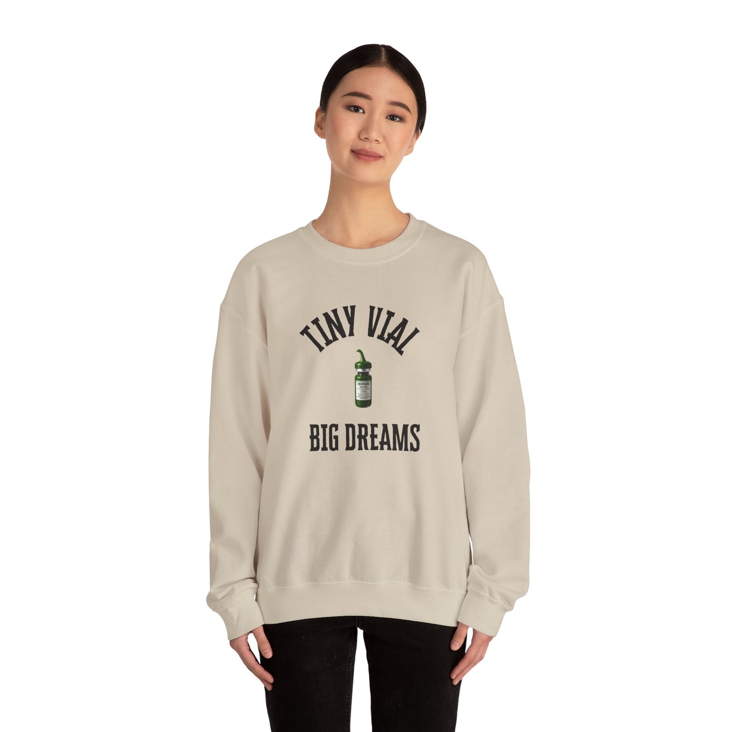 Tiny Vial, Big Dreams Crewneck Sweatshirt