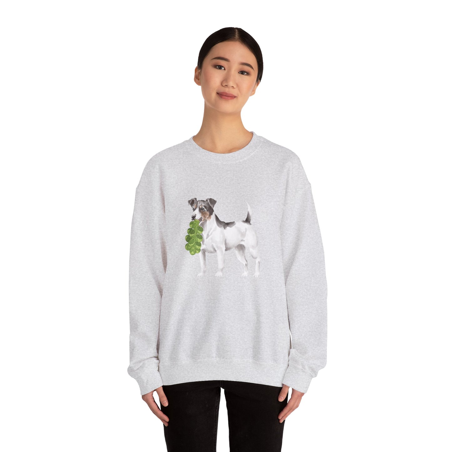 Jack Russell with Brussels RHYMES THYME Sweatshirt