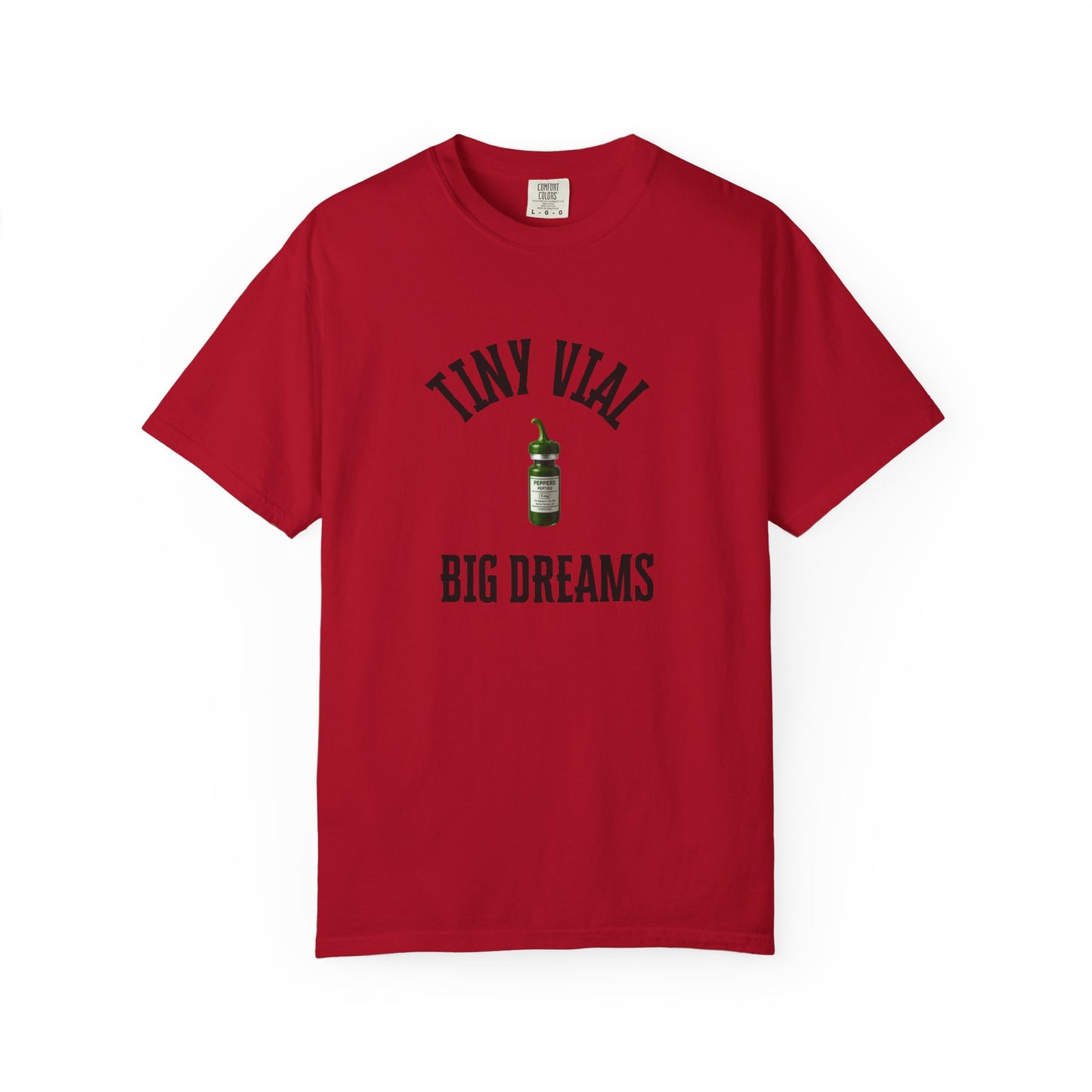 Tiny Vial, Big Dreams Peptides T-shirt