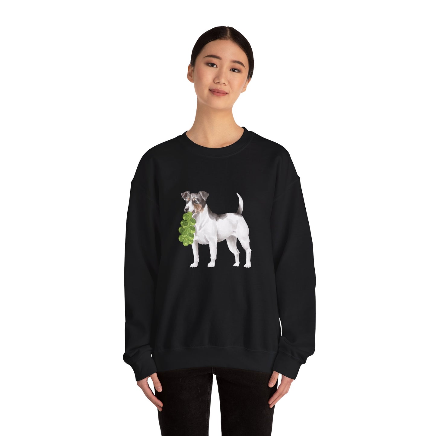 Jack Russell with Brussels RHYMES THYME Sweatshirt