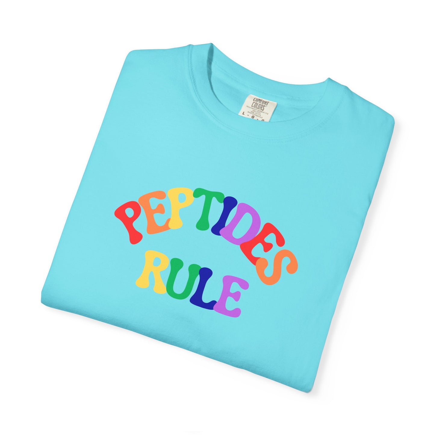 Peptides Rule T-Shirt — Colorful Retro T-Shirt