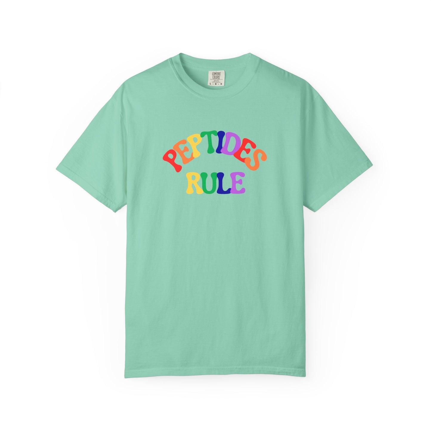 Peptides Rule T-Shirt — Colorful Retro T-Shirt
