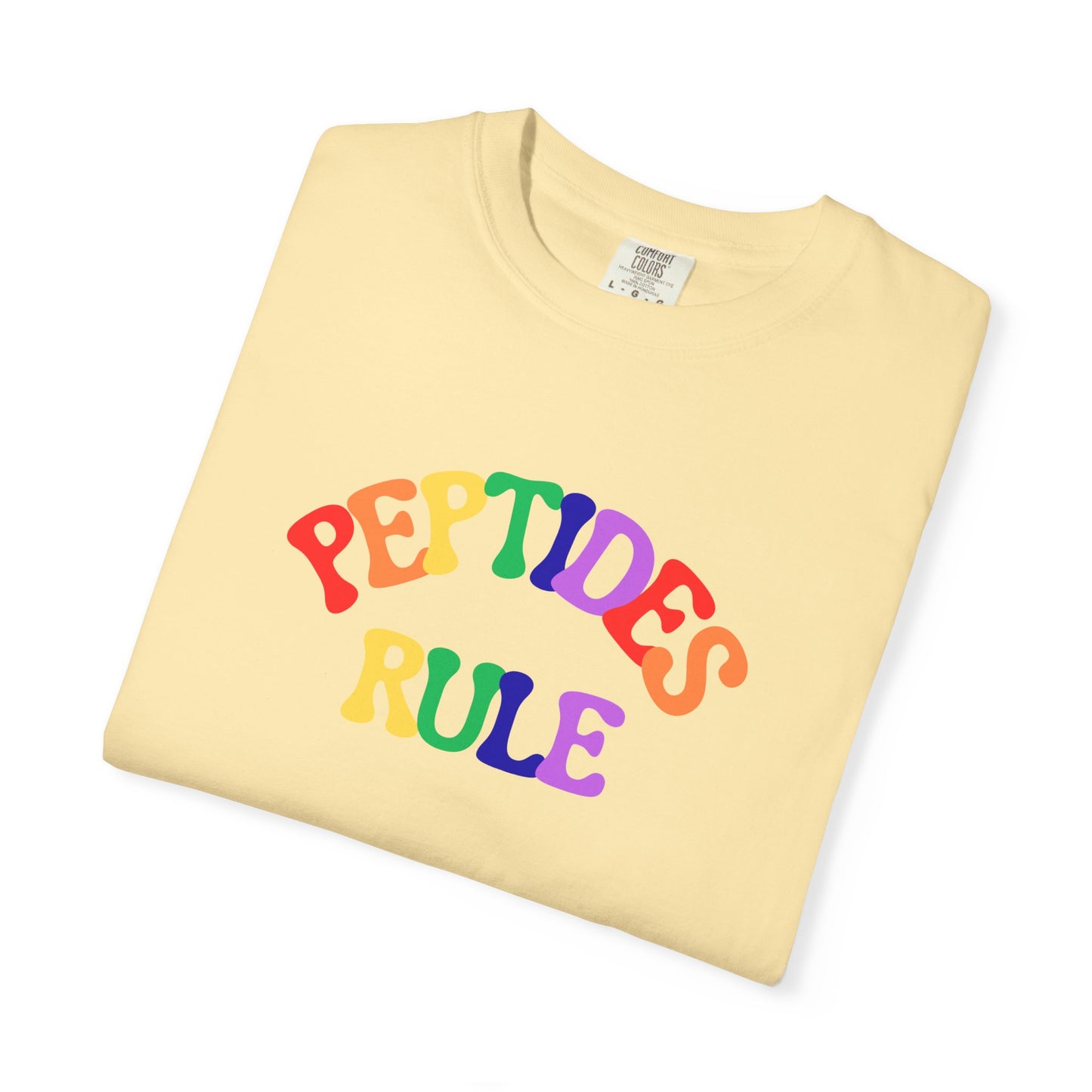 Peptides Rule T-Shirt — Colorful Retro T-Shirt