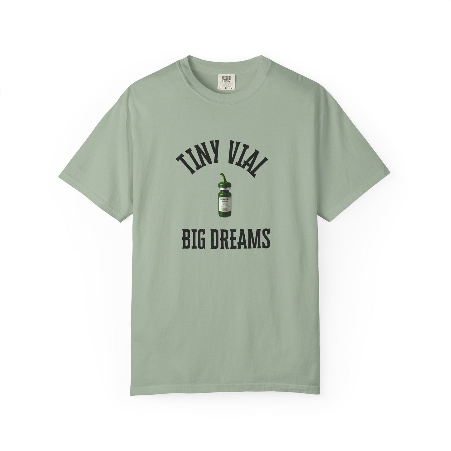 Tiny Vial, Big Dreams Peptides T-shirt
