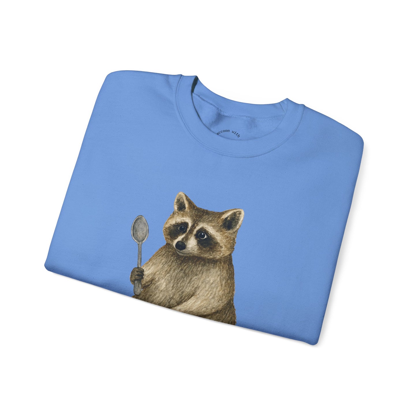 Raccoon with a Spoon RHYMES THYME Sweatshirt