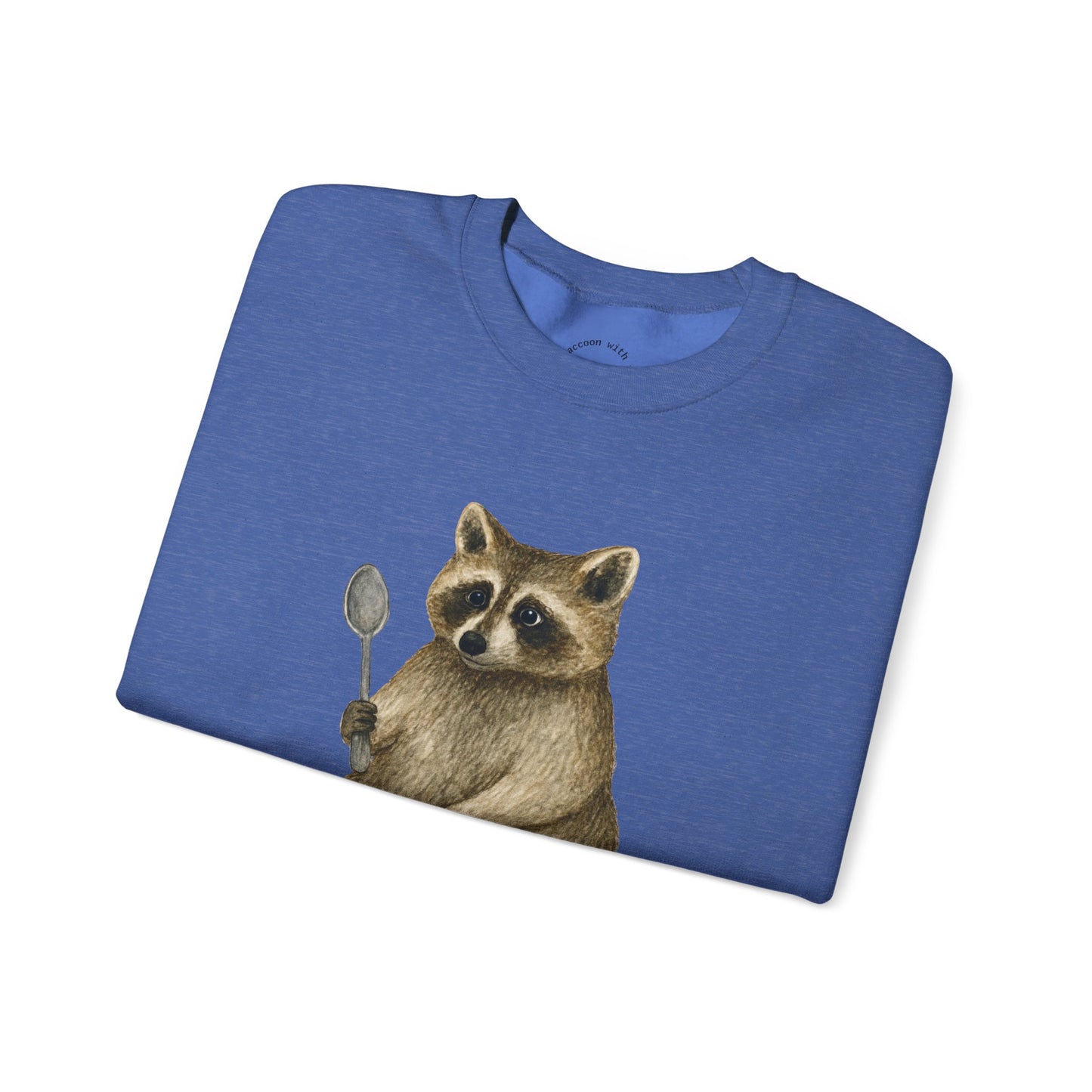 Raccoon with a Spoon RHYMES THYME Sweatshirt