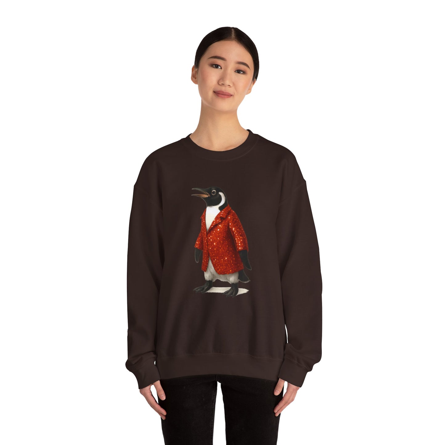 Penguin in Sequins RHYMES THYME Sweatshirt