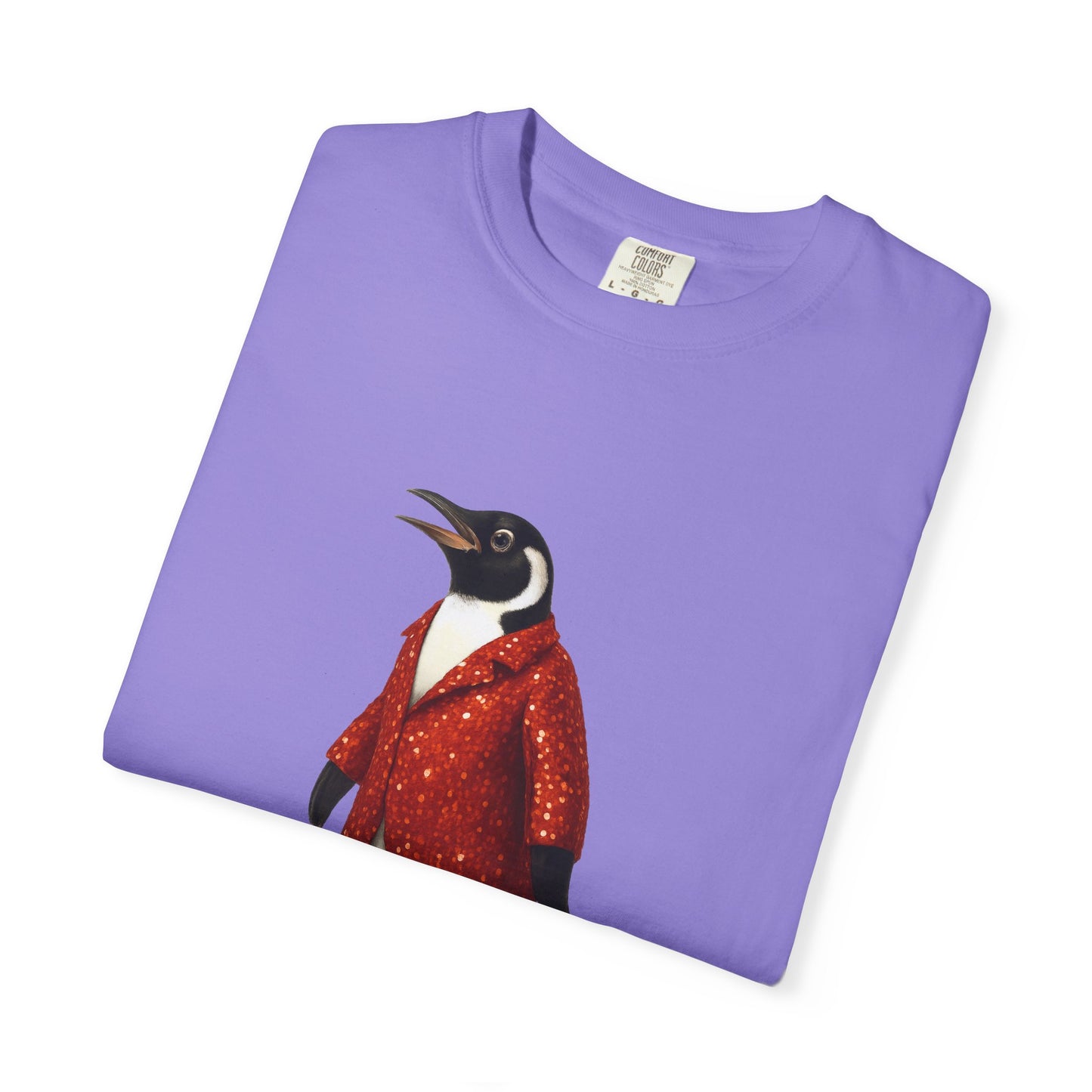 Penguin in Sequins RHYMES THYME CC T-Shirt