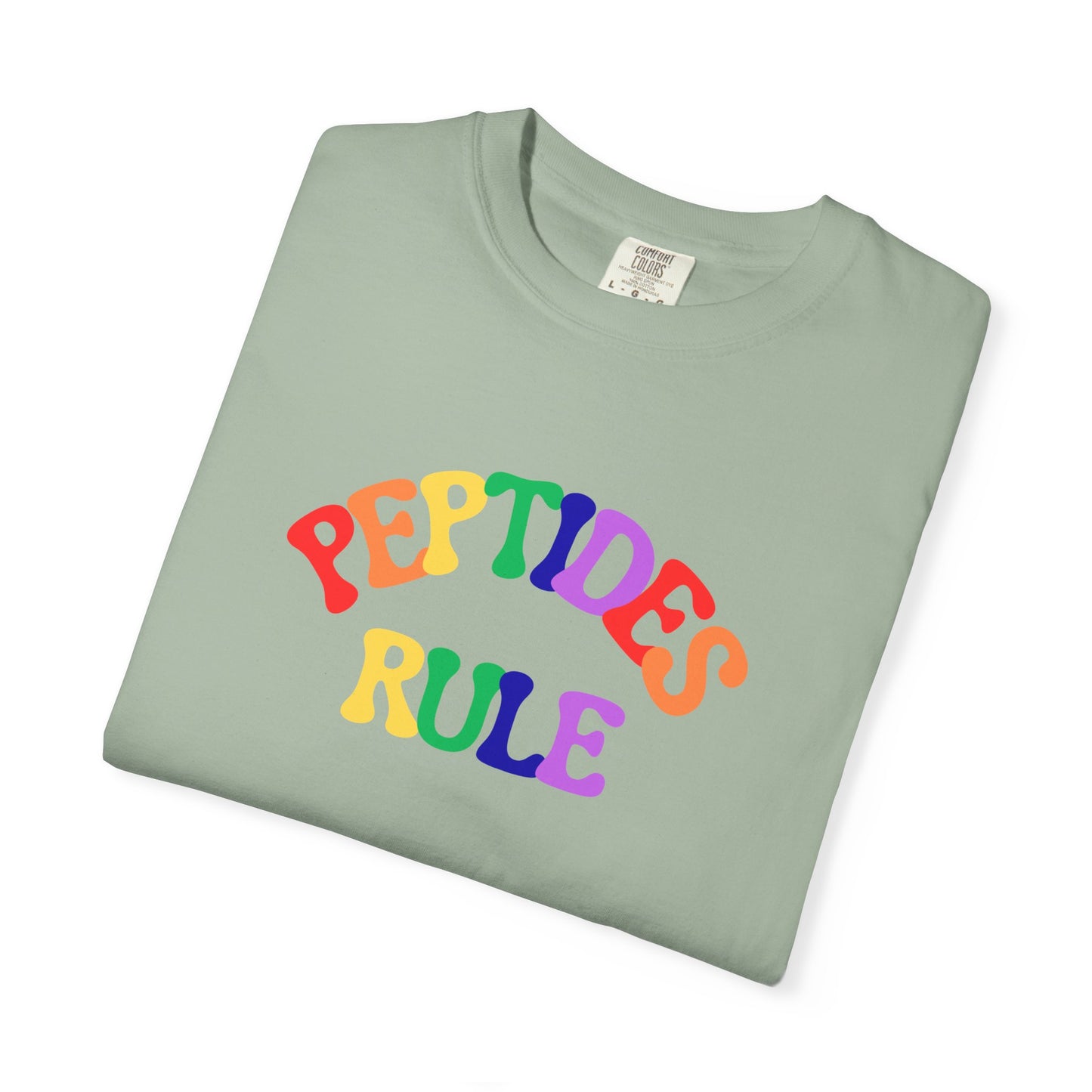 Peptides Rule T-Shirt — Colorful Retro T-Shirt