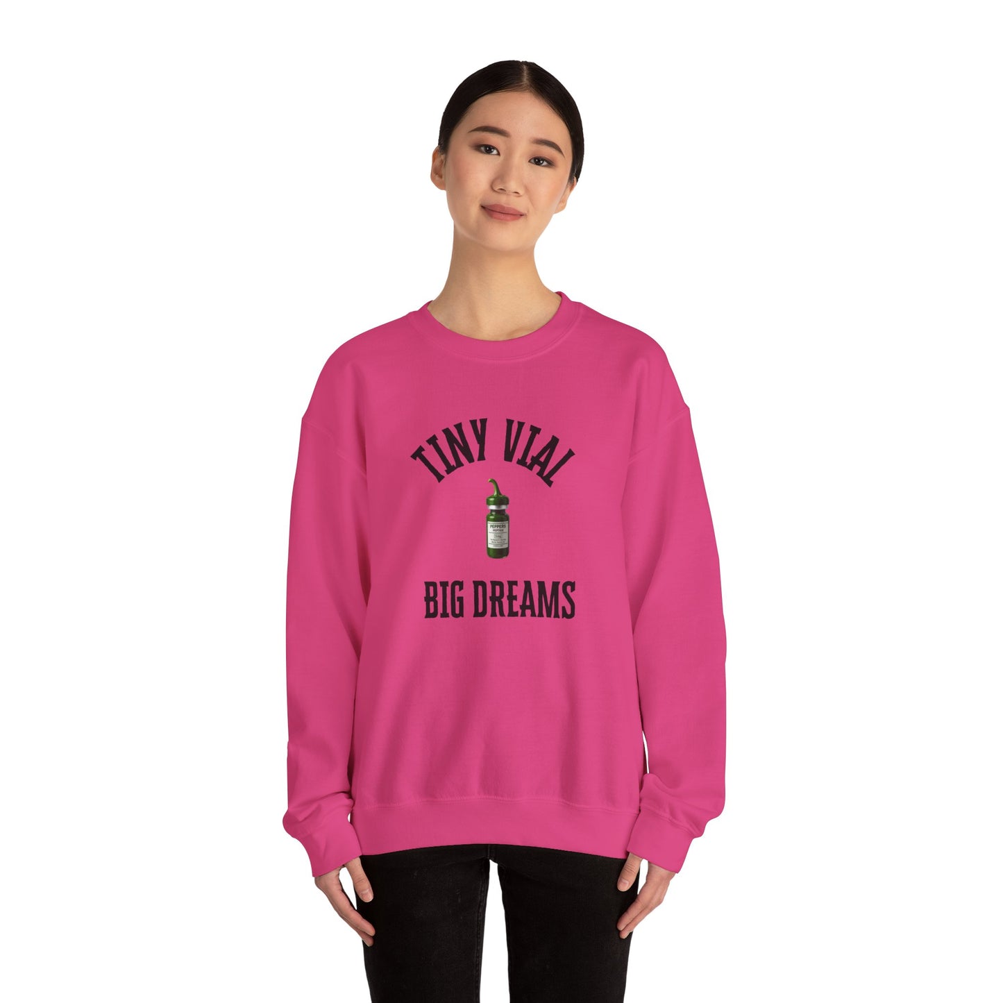 Tiny Vial, Big Dreams Crewneck Sweatshirt