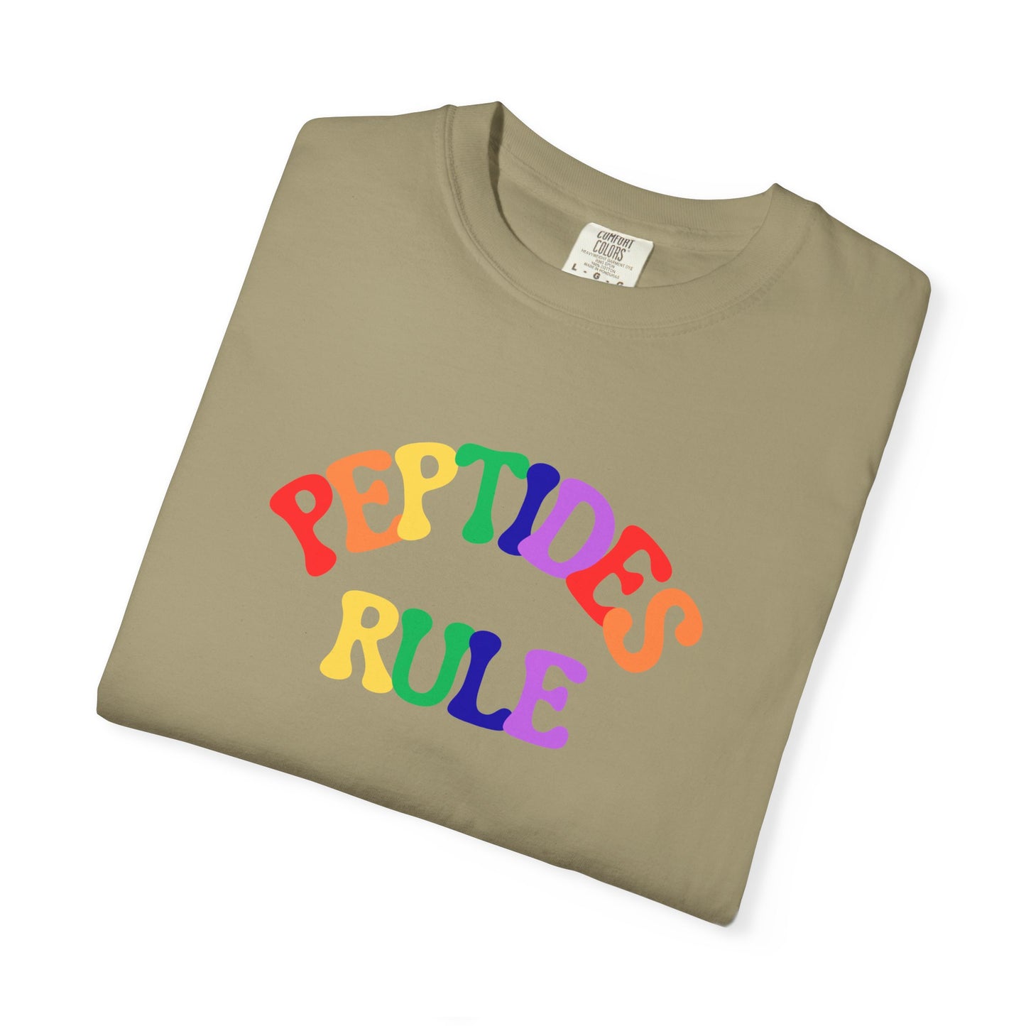 Peptides Rule T-Shirt — Colorful Retro T-Shirt