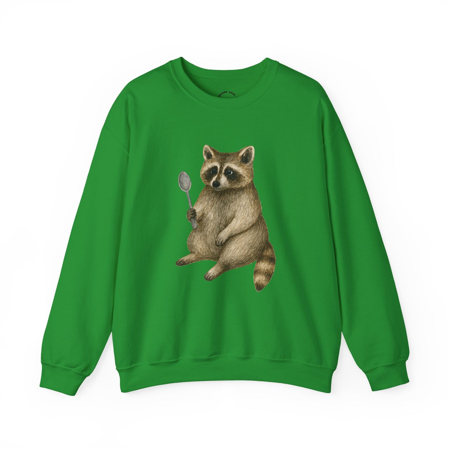 Raccoon with a Spoon RHYMES THYME Sweatshirt