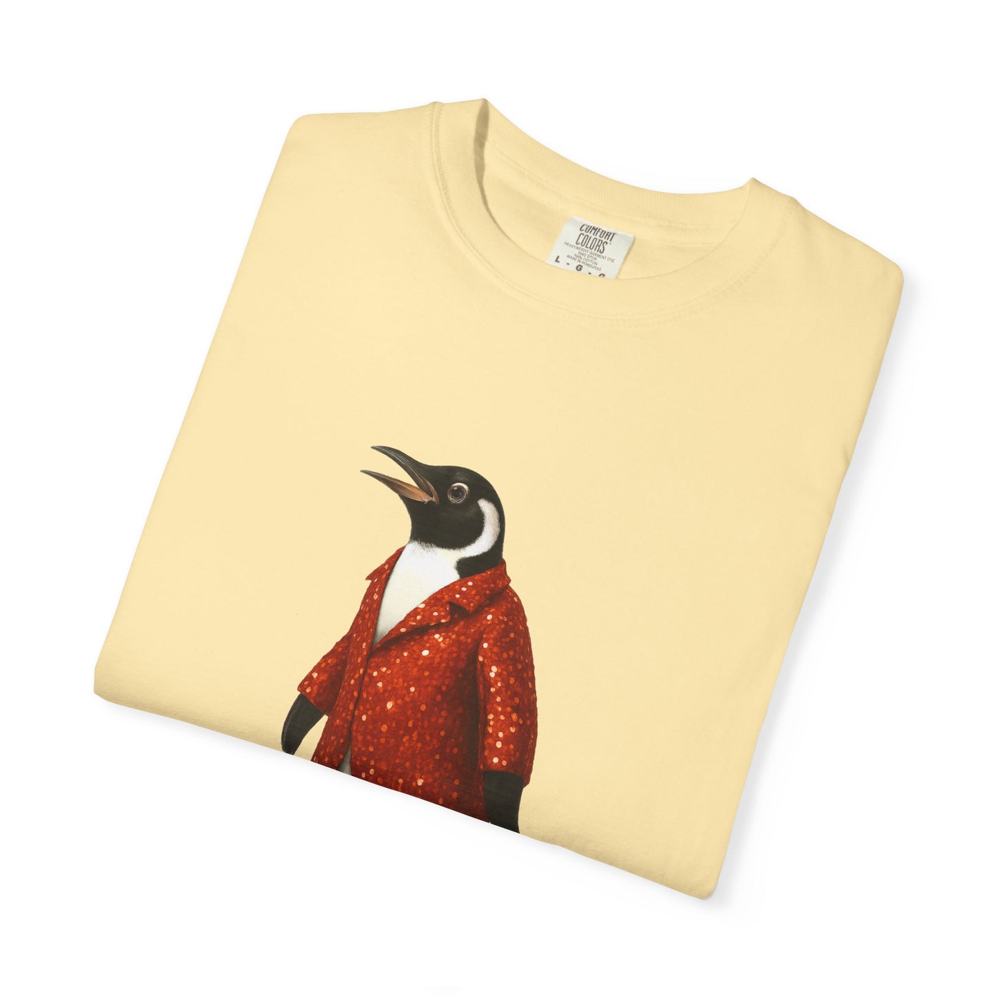 Penguin in Sequins RHYMES THYME CC T-Shirt