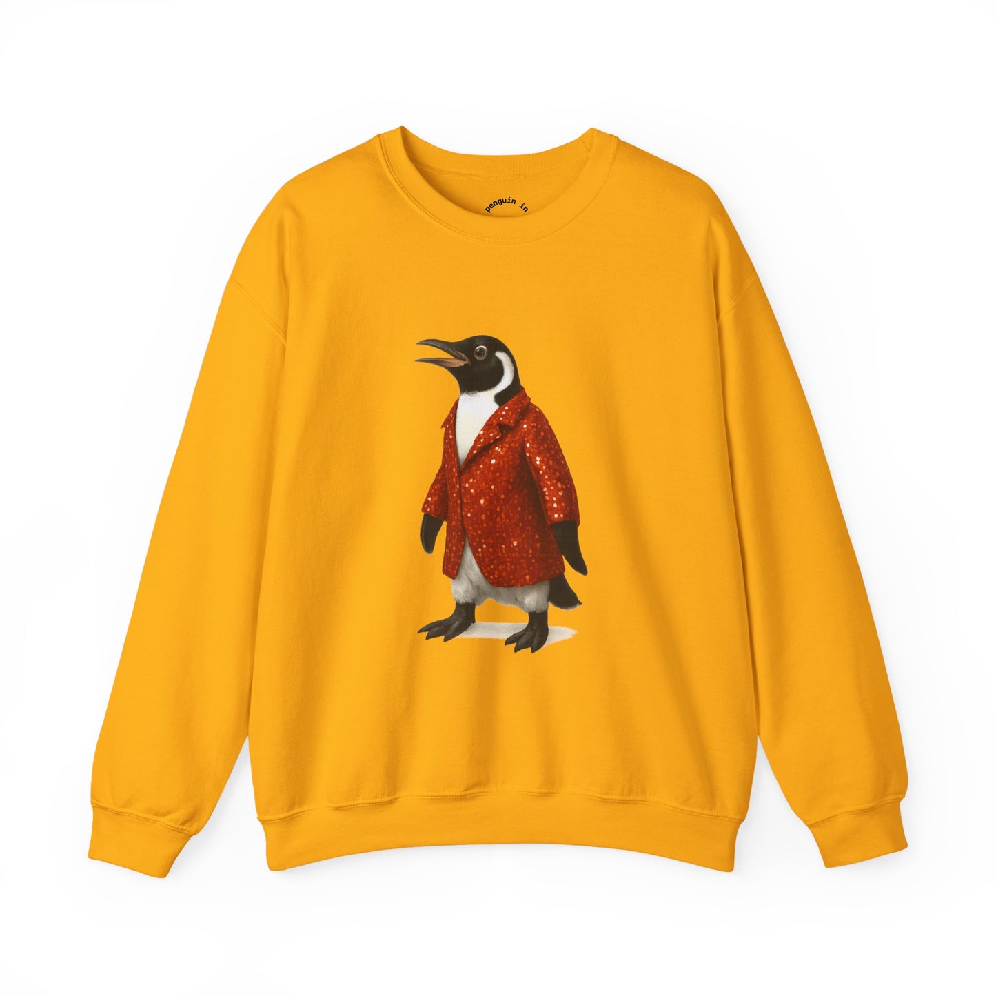 Penguin in Sequins RHYMES THYME Sweatshirt