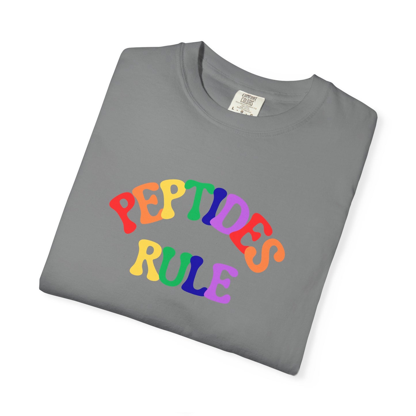 Peptides Rule T-Shirt — Colorful Retro T-Shirt
