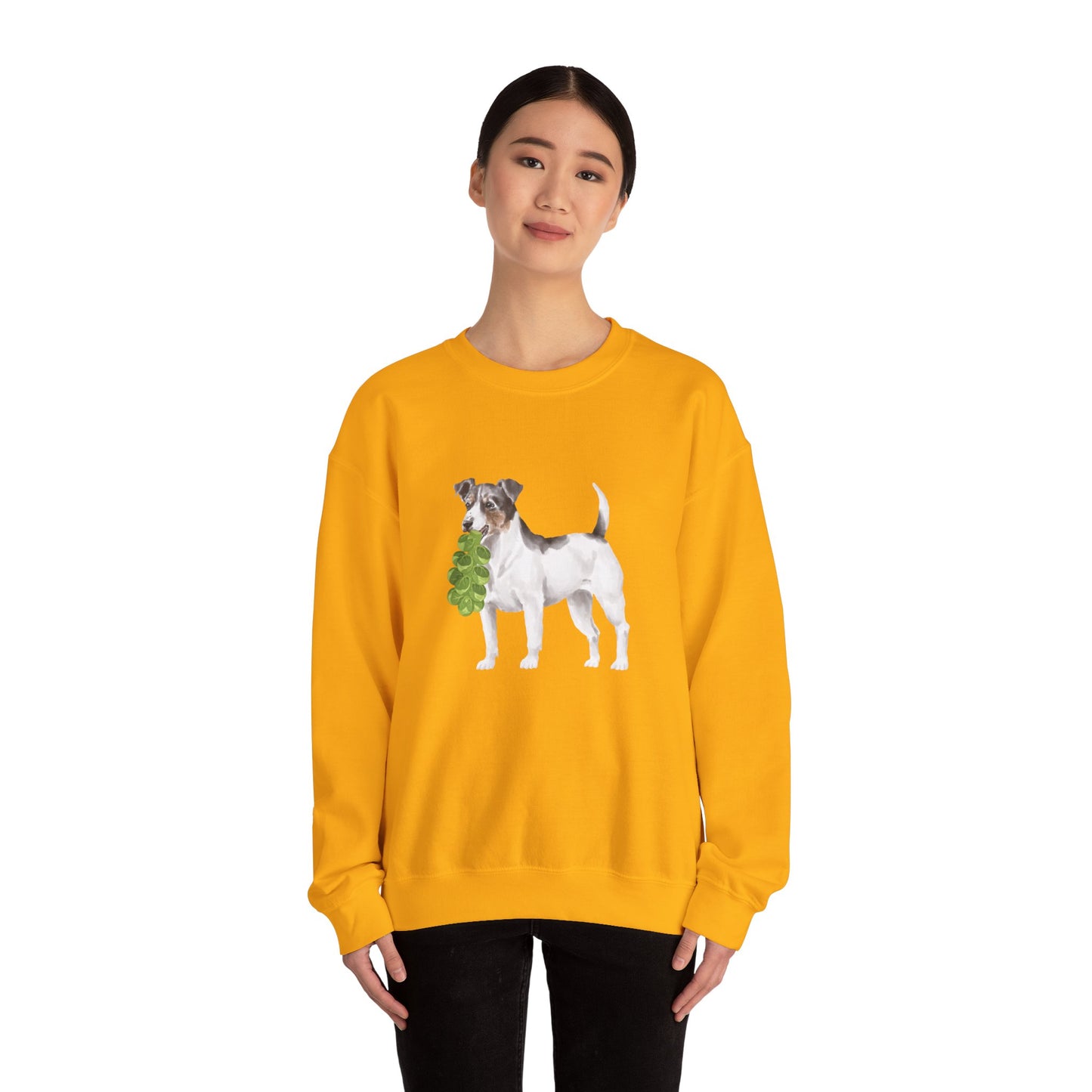 Jack Russell with Brussels RHYMES THYME Sweatshirt