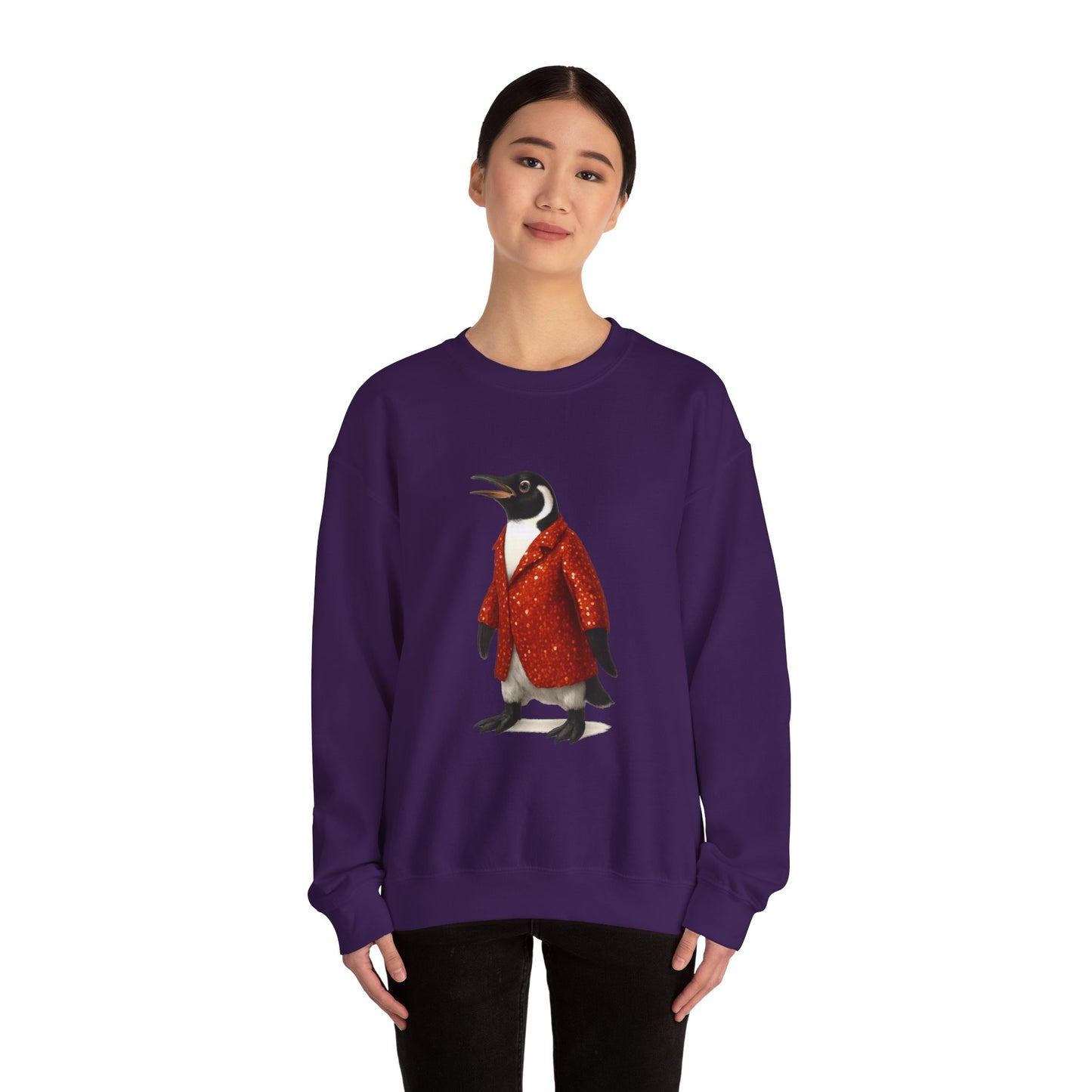 Penguin in Sequins RHYMES THYME Sweatshirt